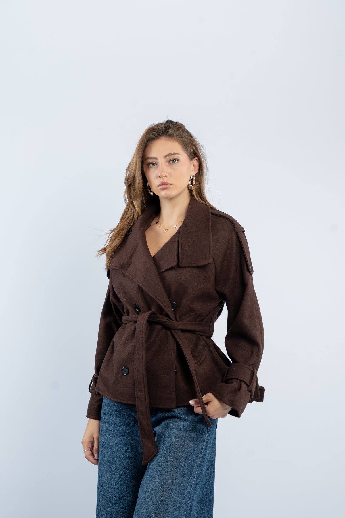 Belted Joukh jacket