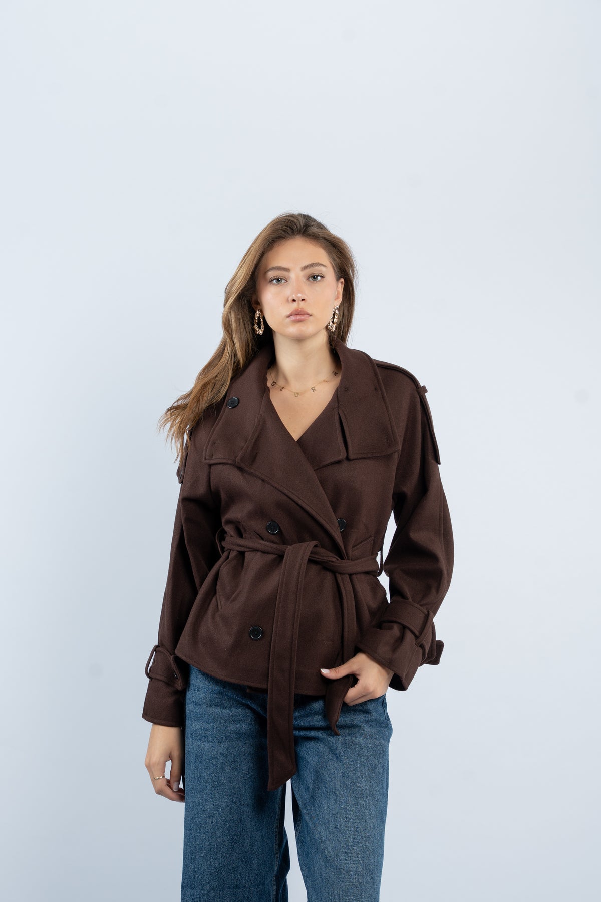 Belted Joukh jacket