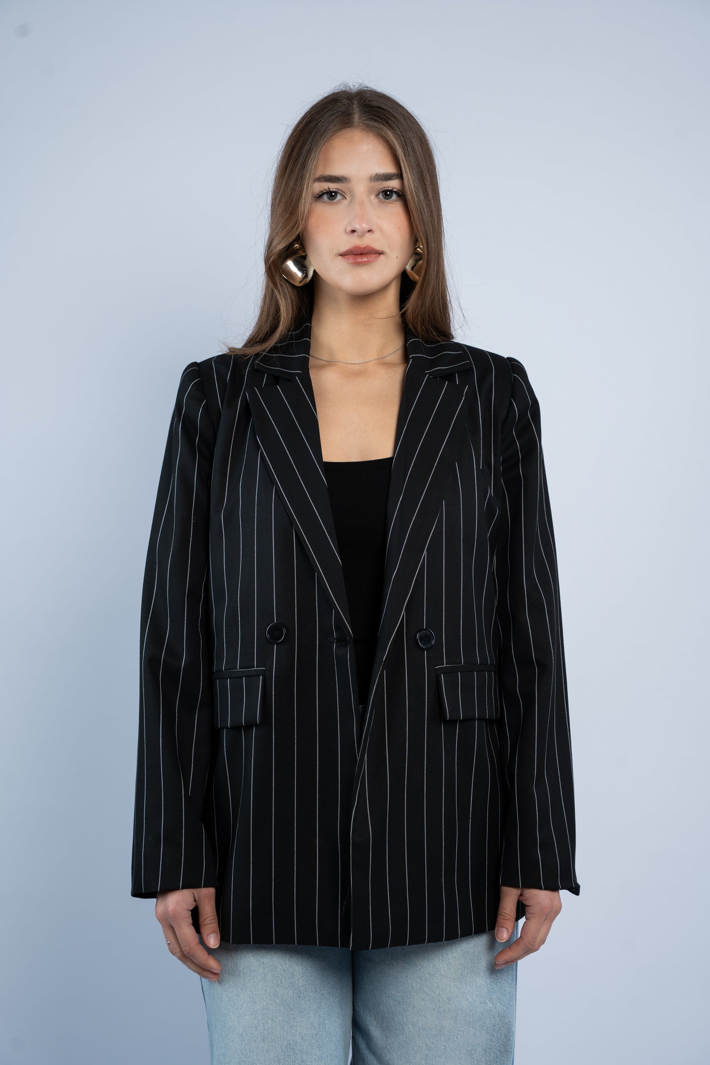 Oversized blazer with buttons