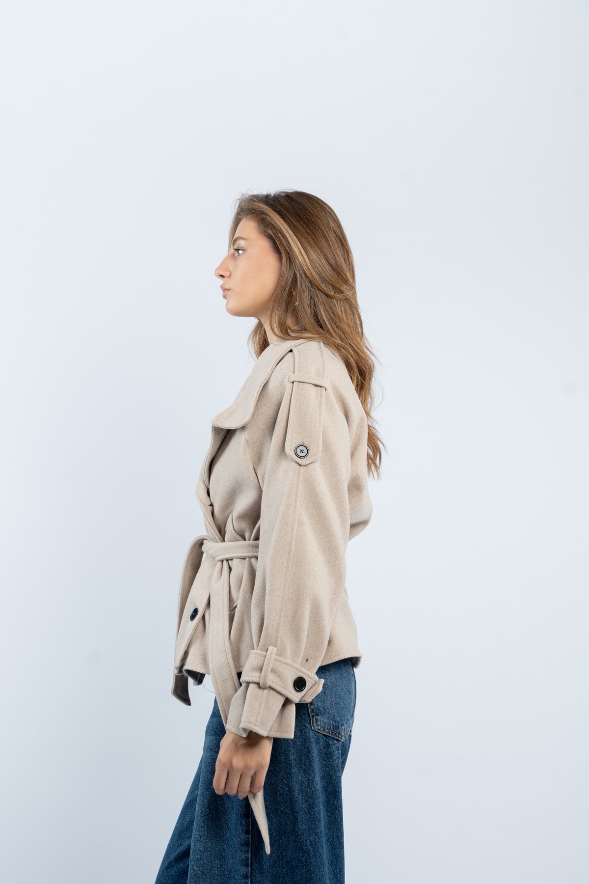 Belted Joukh jacket