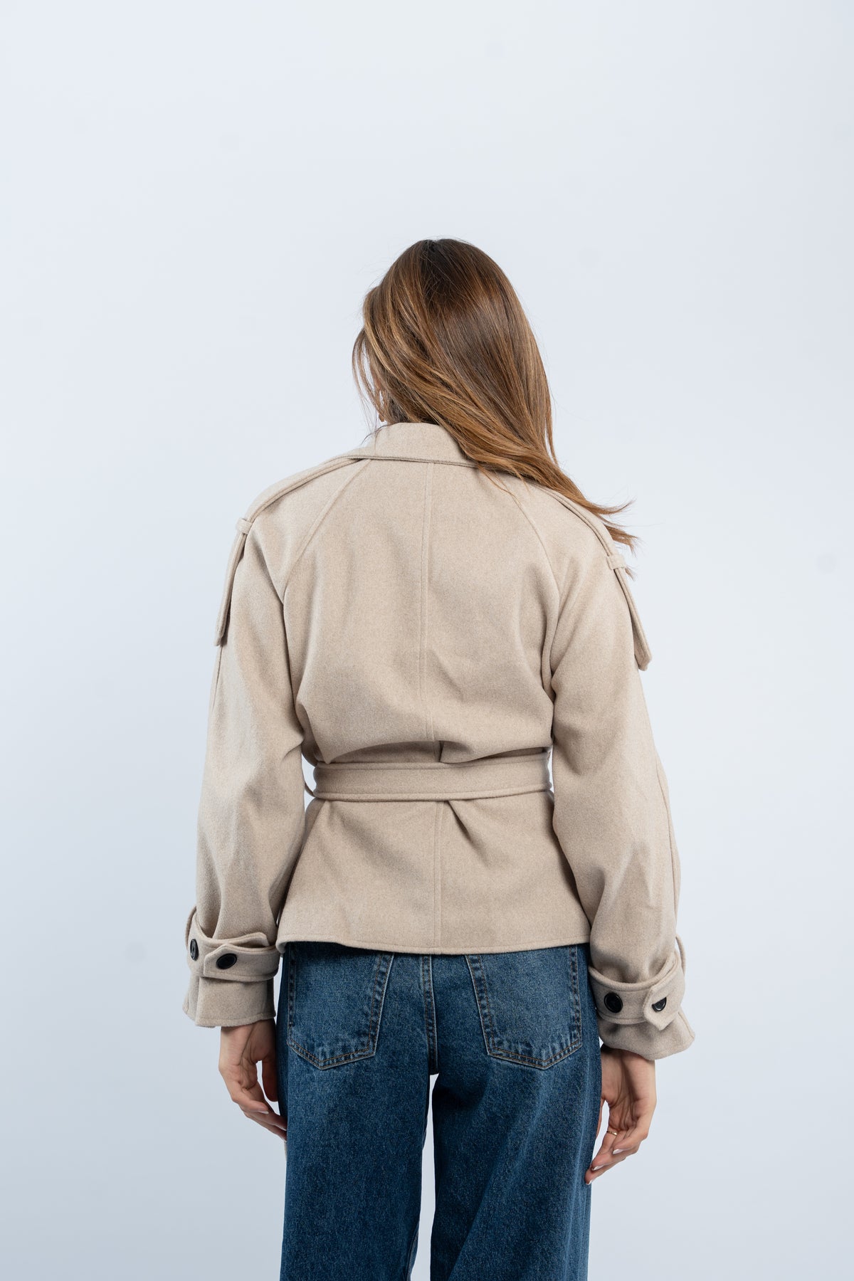 Belted Joukh jacket