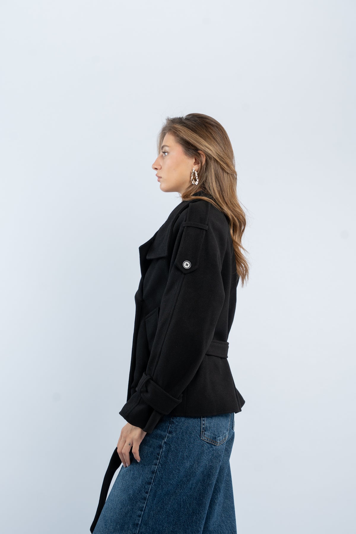 Belted Joukh jacket