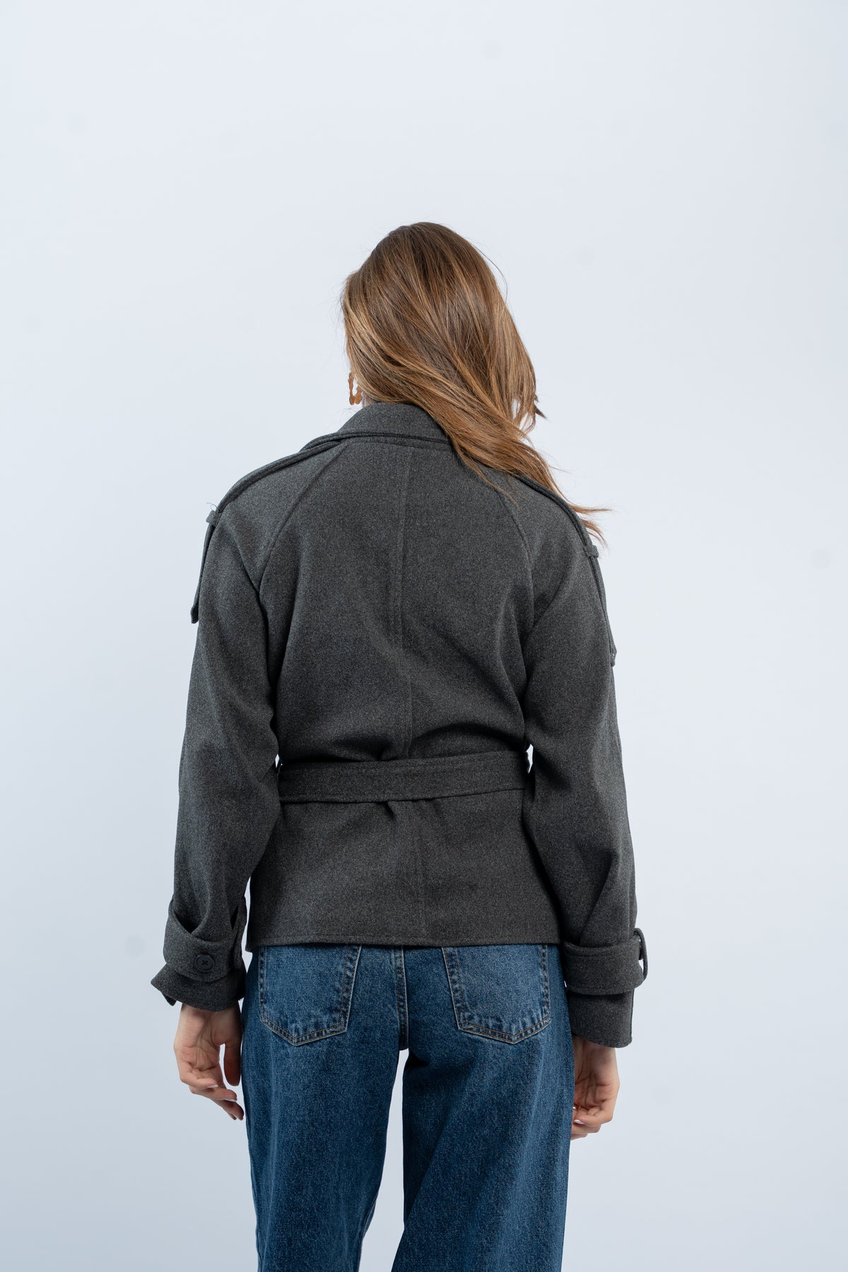 Belted Joukh jacket