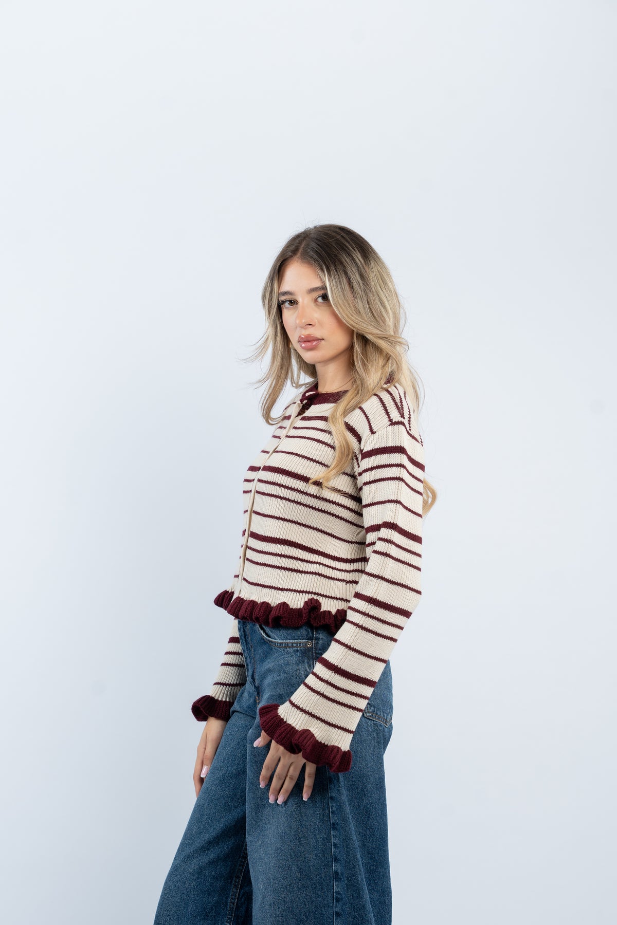 Coquette wool top