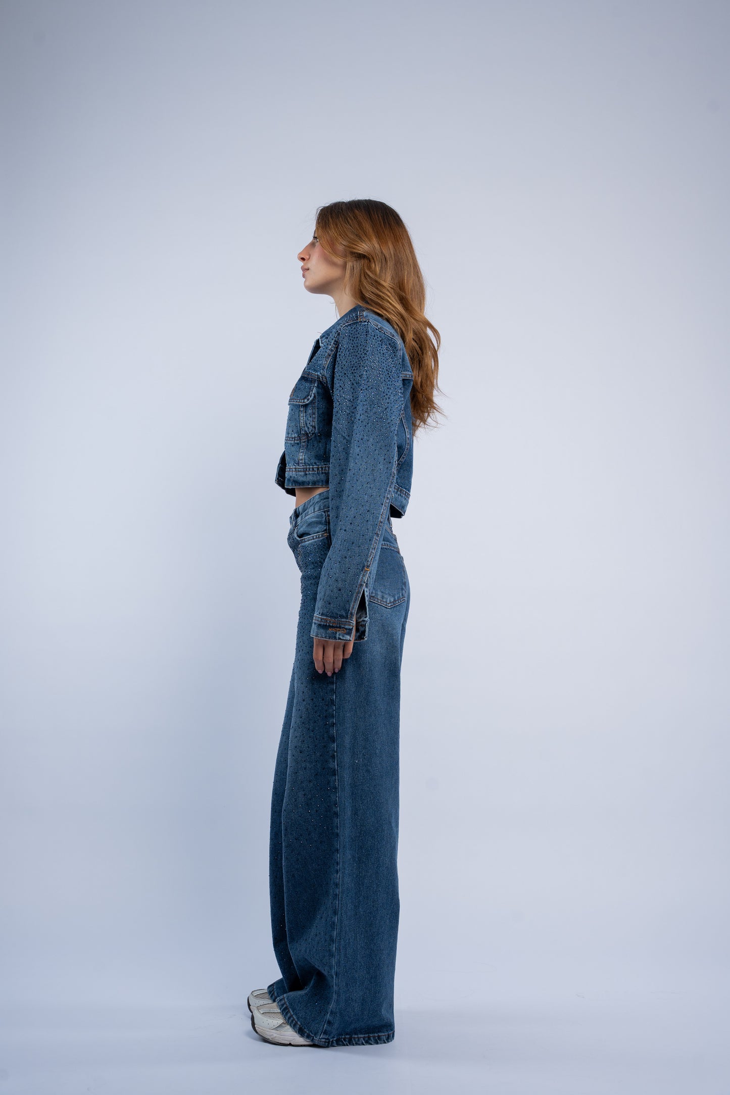 Glitter denim set