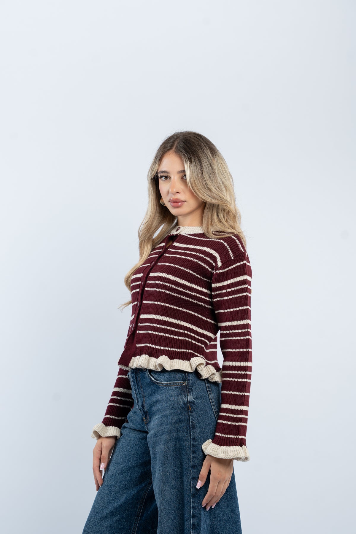 Coquette wool top