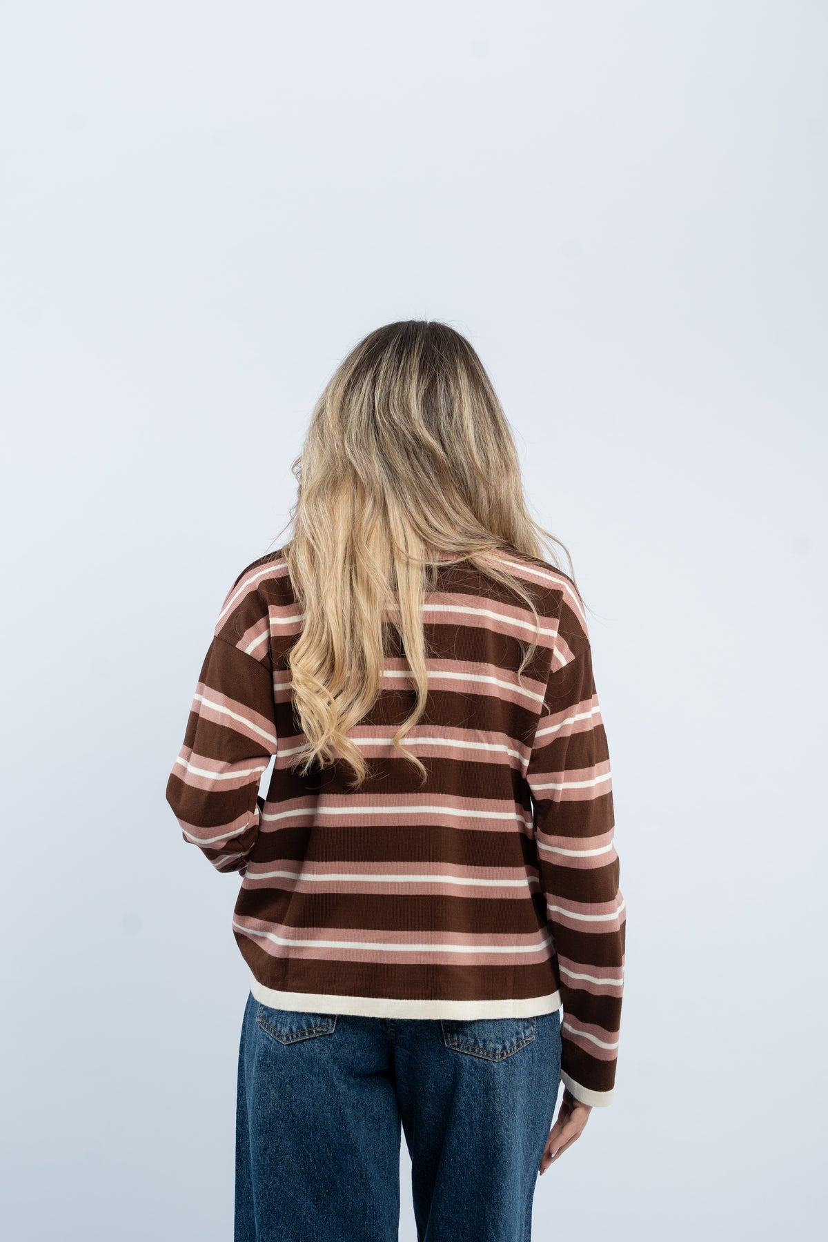 Pullover striped knit