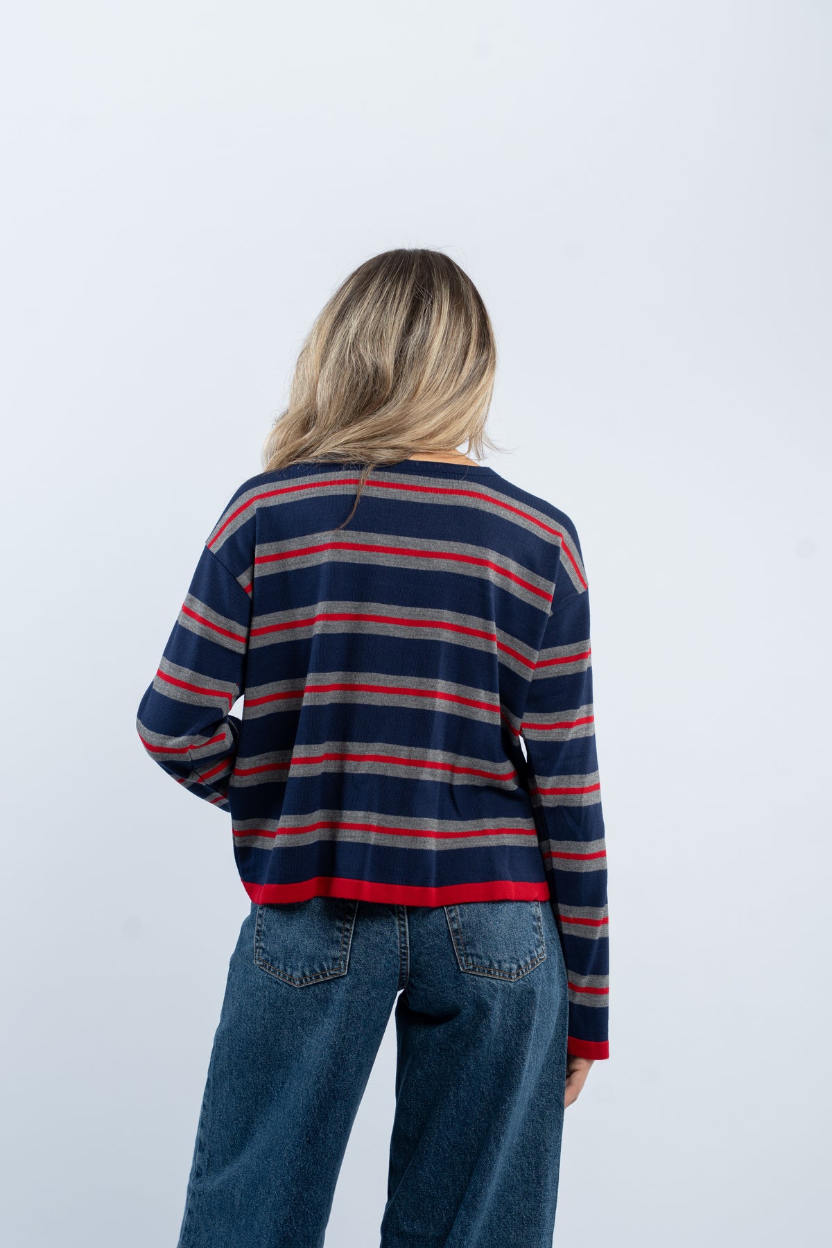 Pullover striped knit