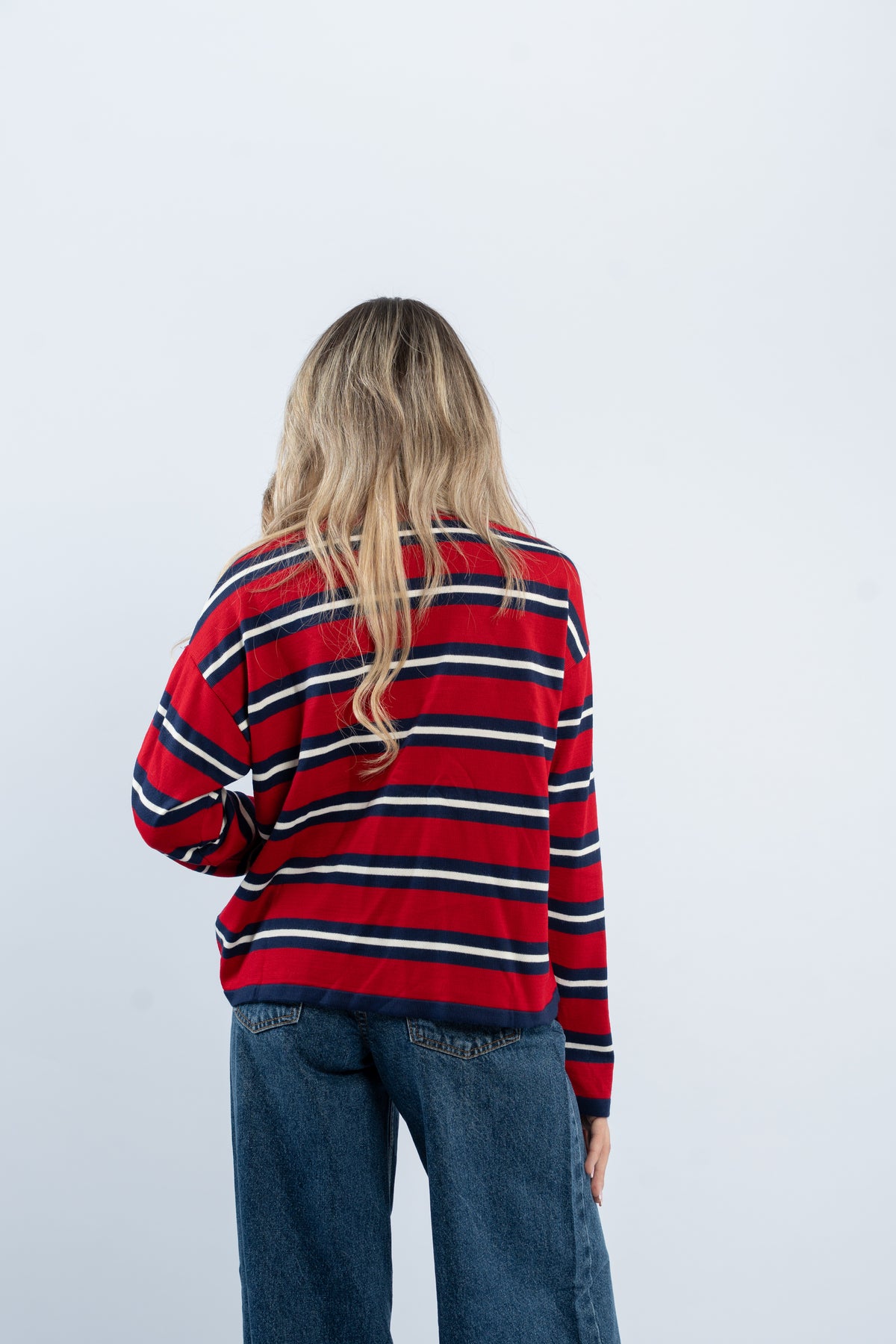 Pullover striped knit