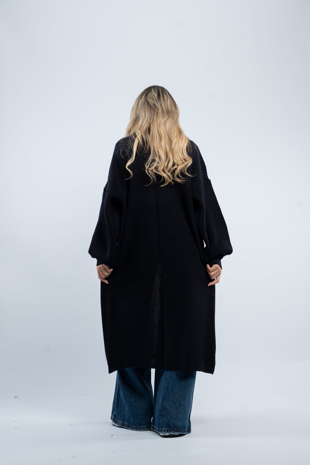 Maxi wool cardigan