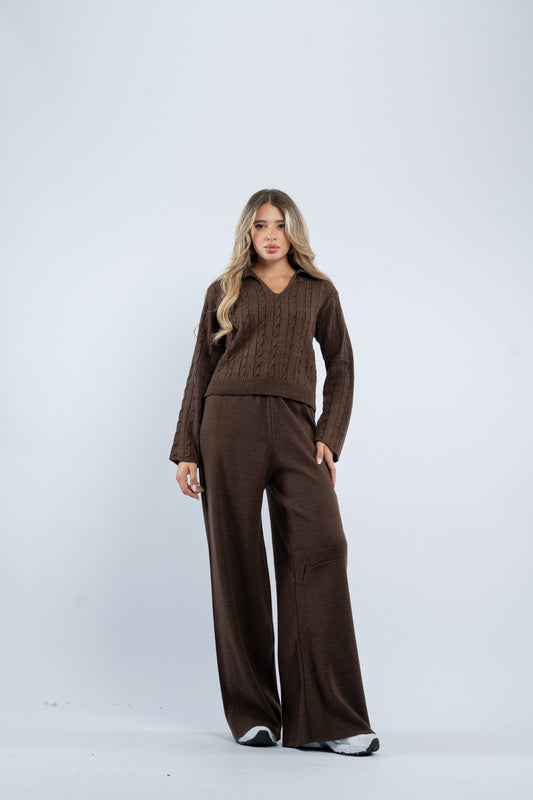 Braided polo set