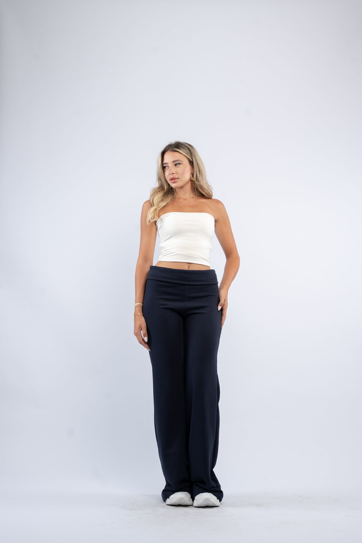 Fold-over lounge pants