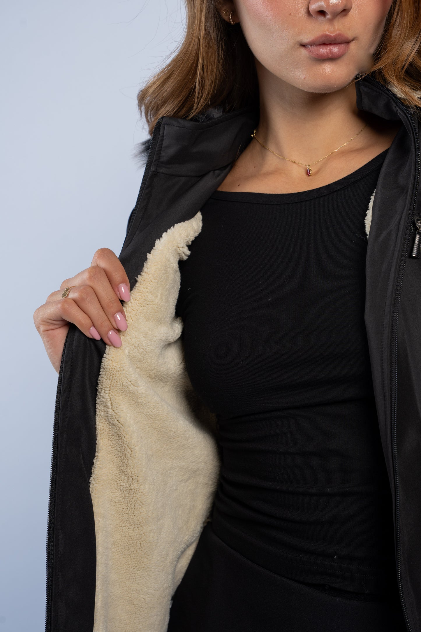 Waterproof jacket with zippers