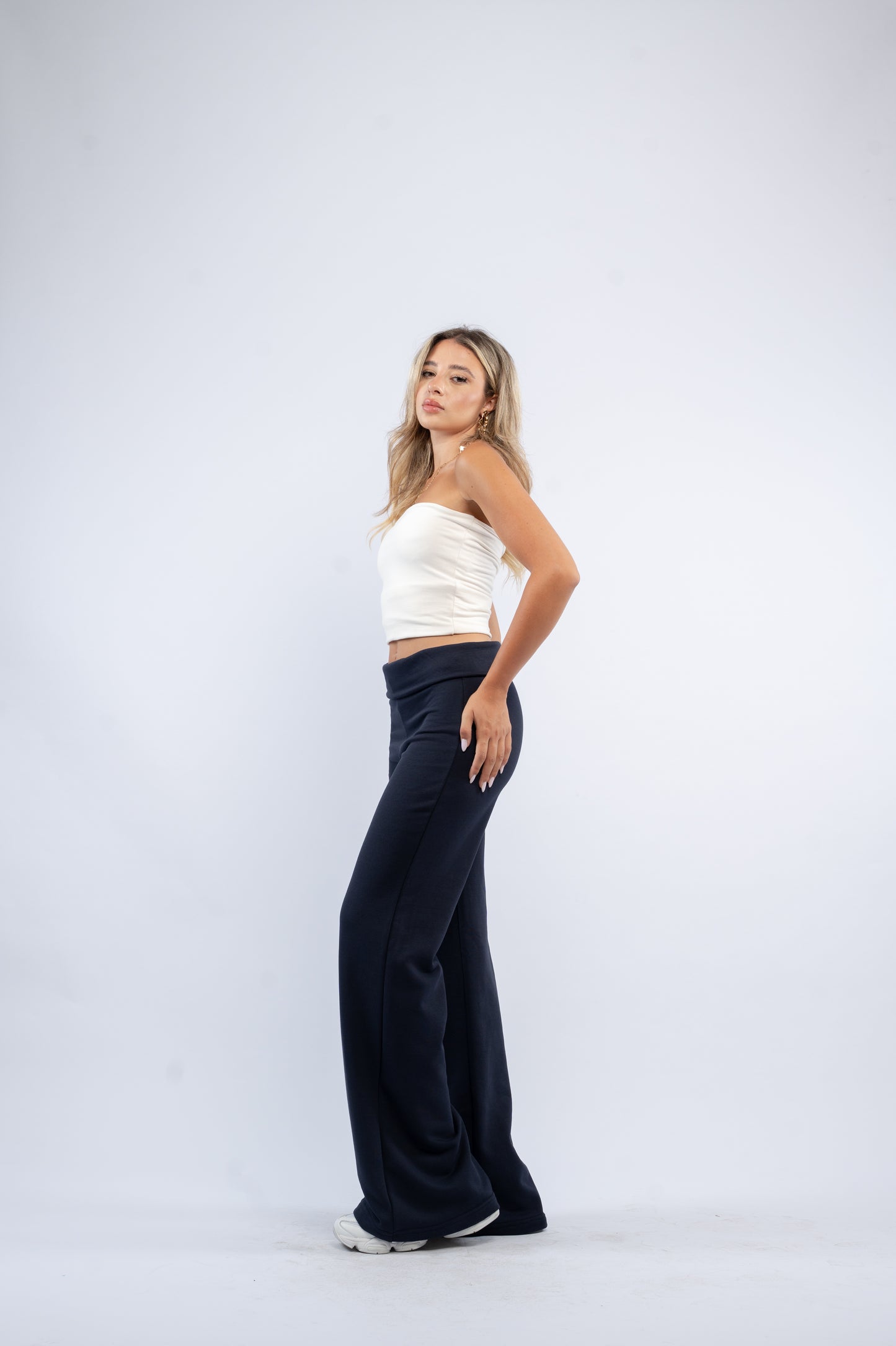 Fold-over lounge pants