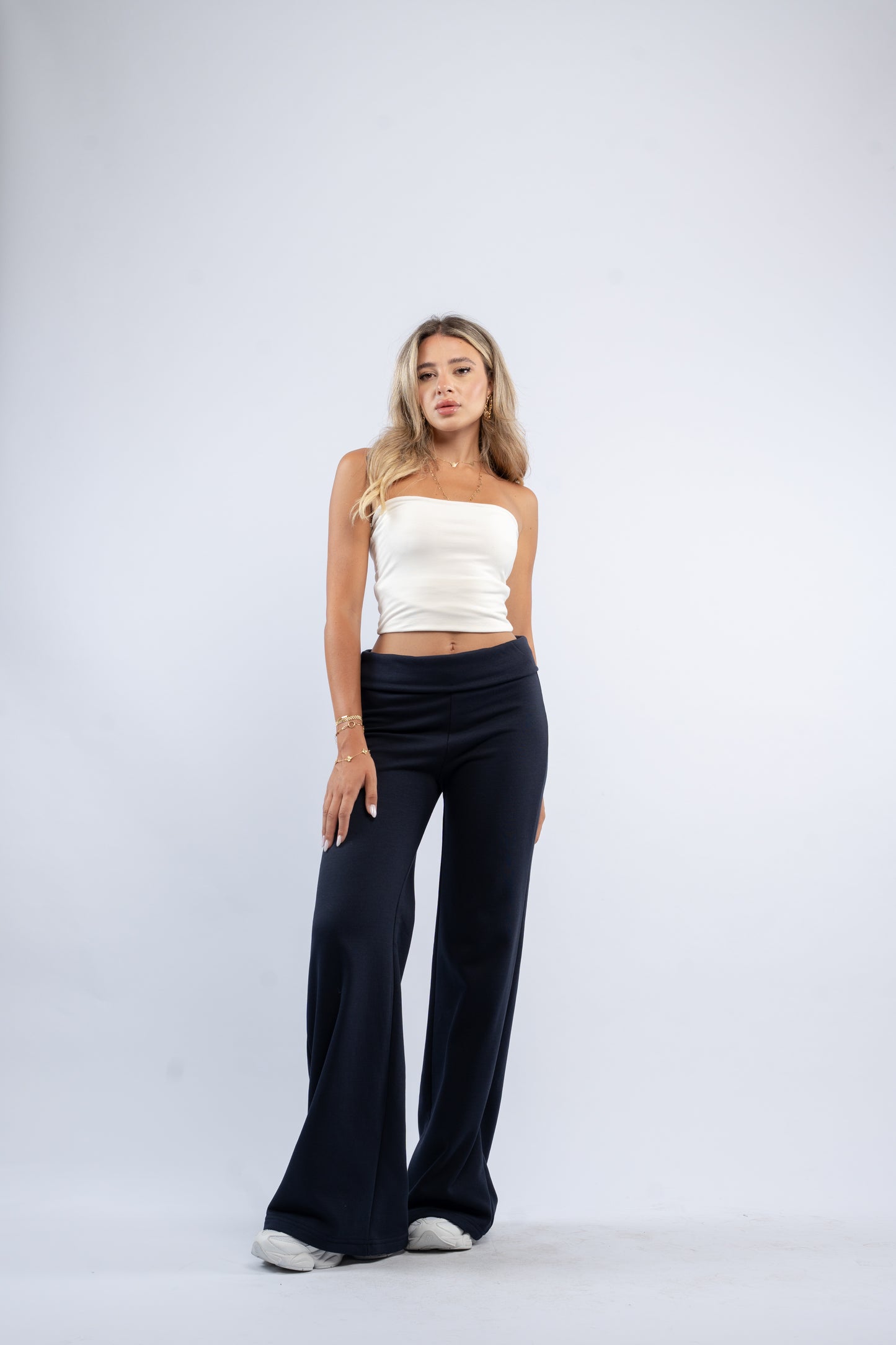 Fold-over lounge pants