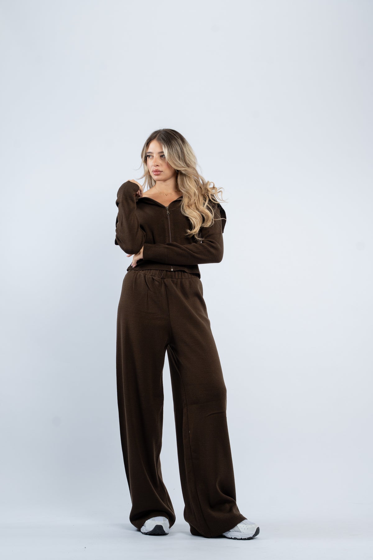 Zipper knit set
