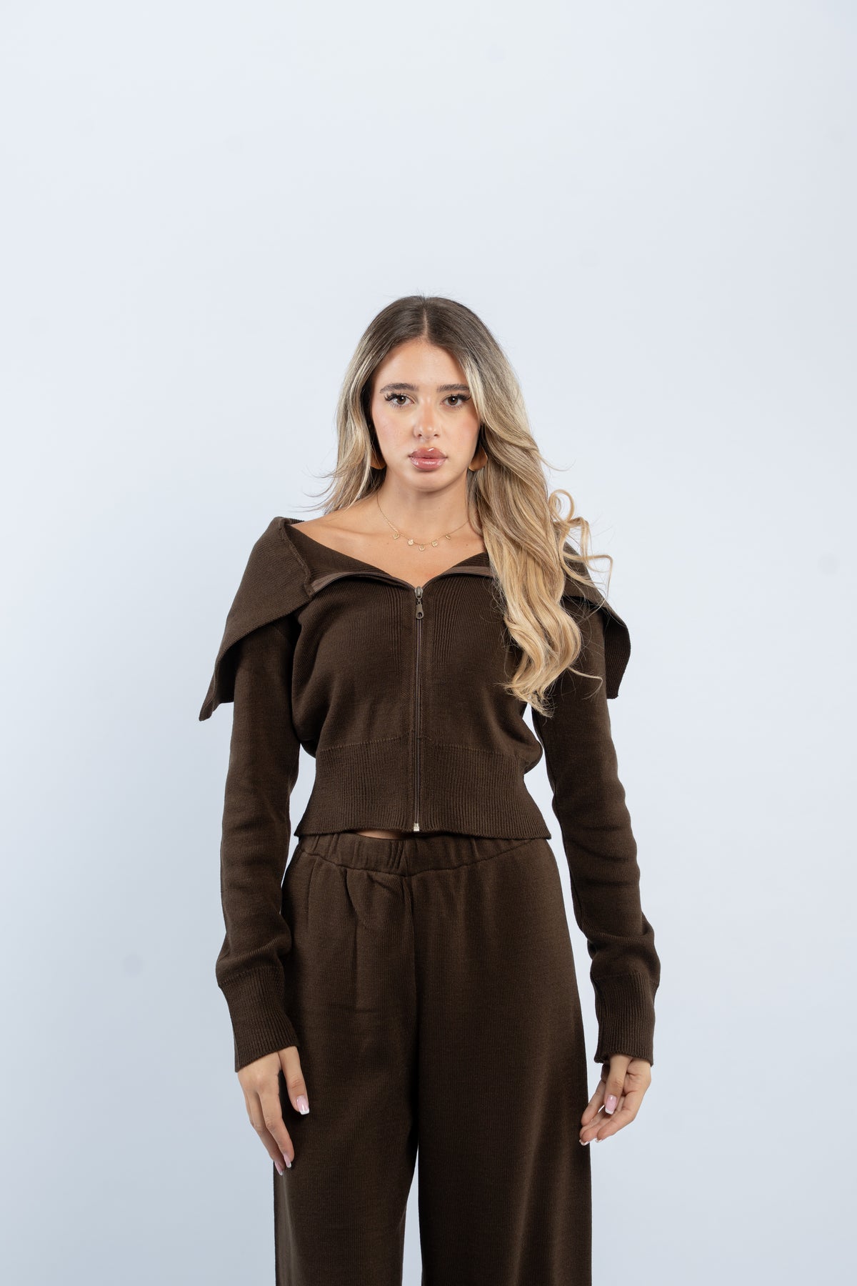 Zipper knit set