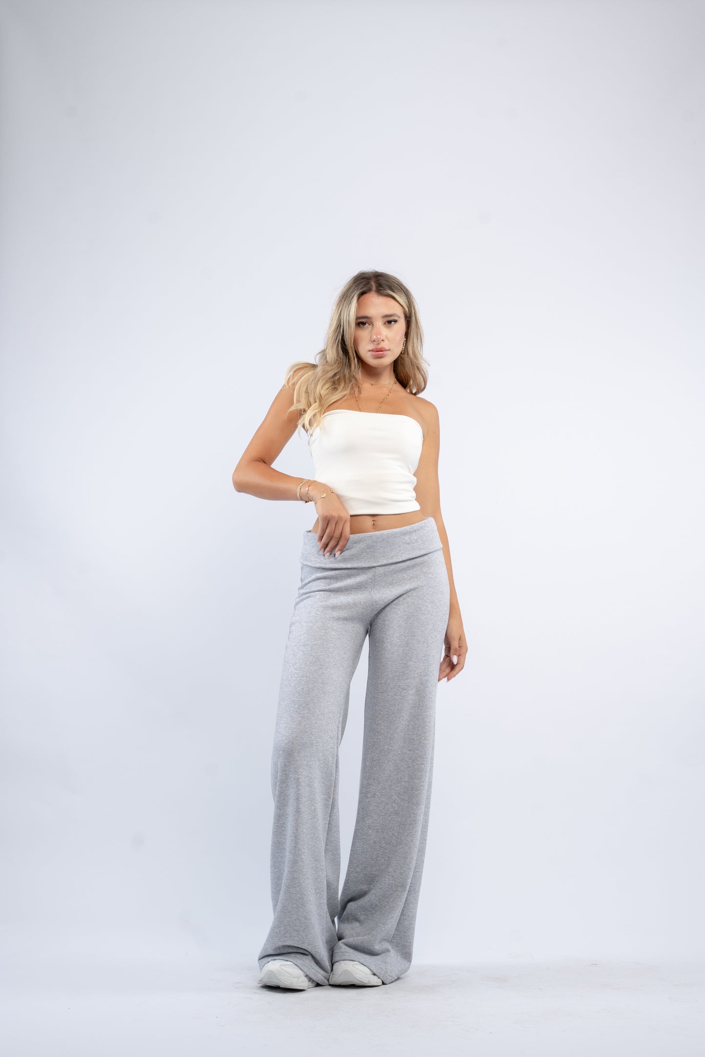 Fold-over lounge pants