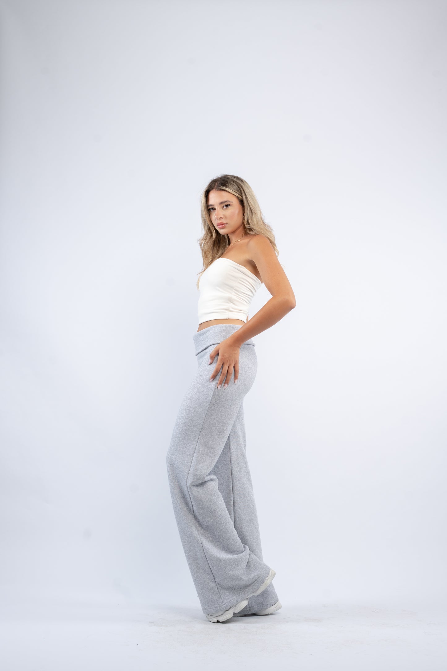 Fold-over lounge pants