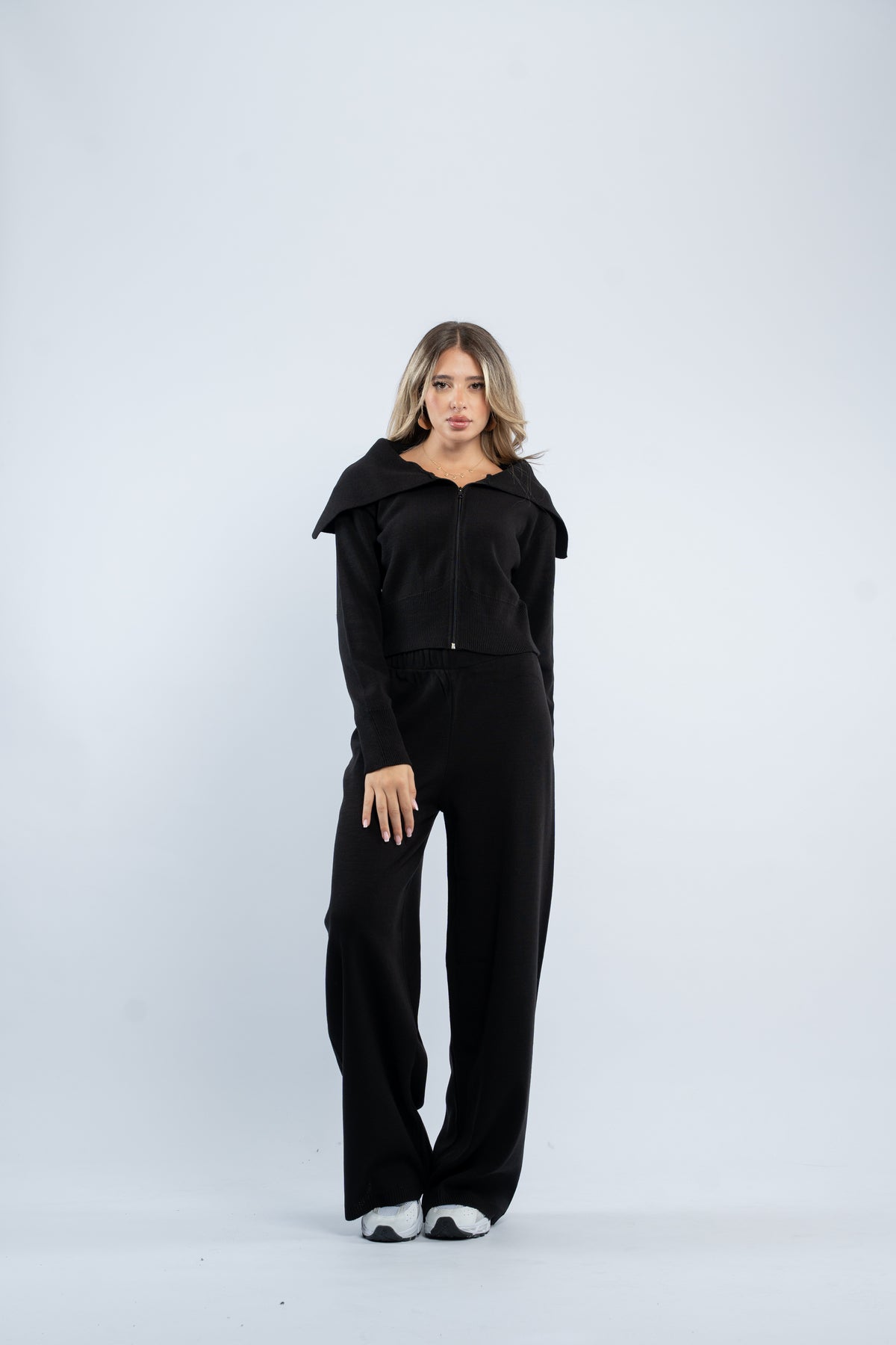 Zipper knit set