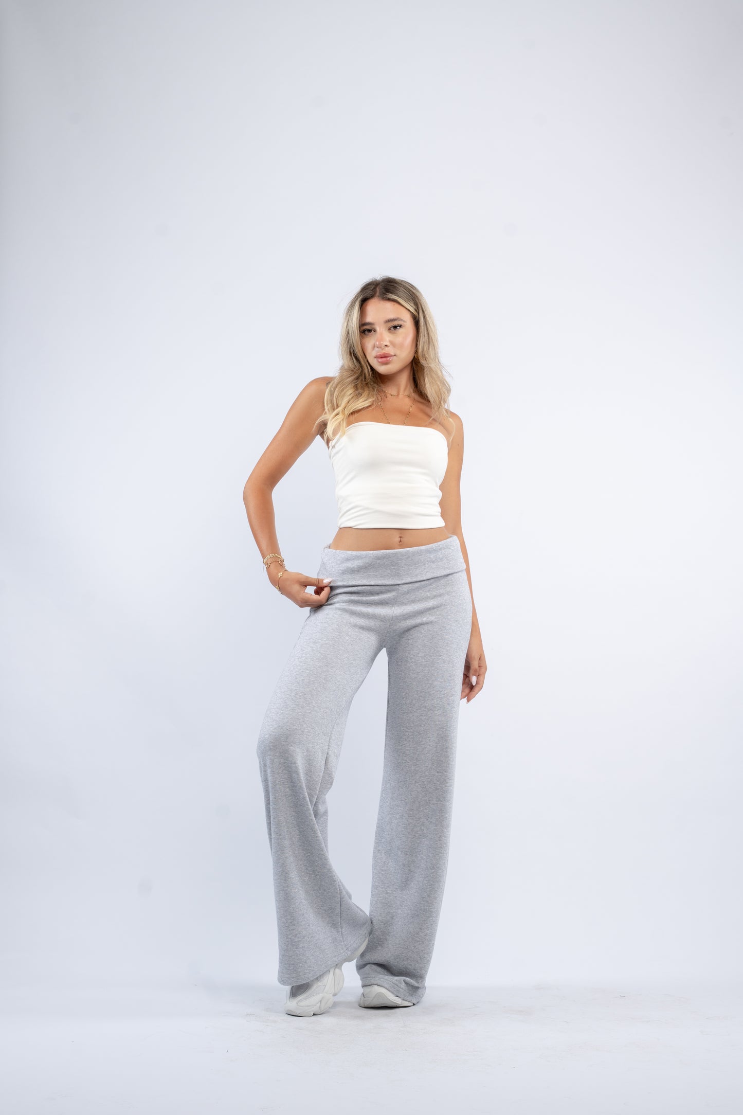 Fold-over lounge pants