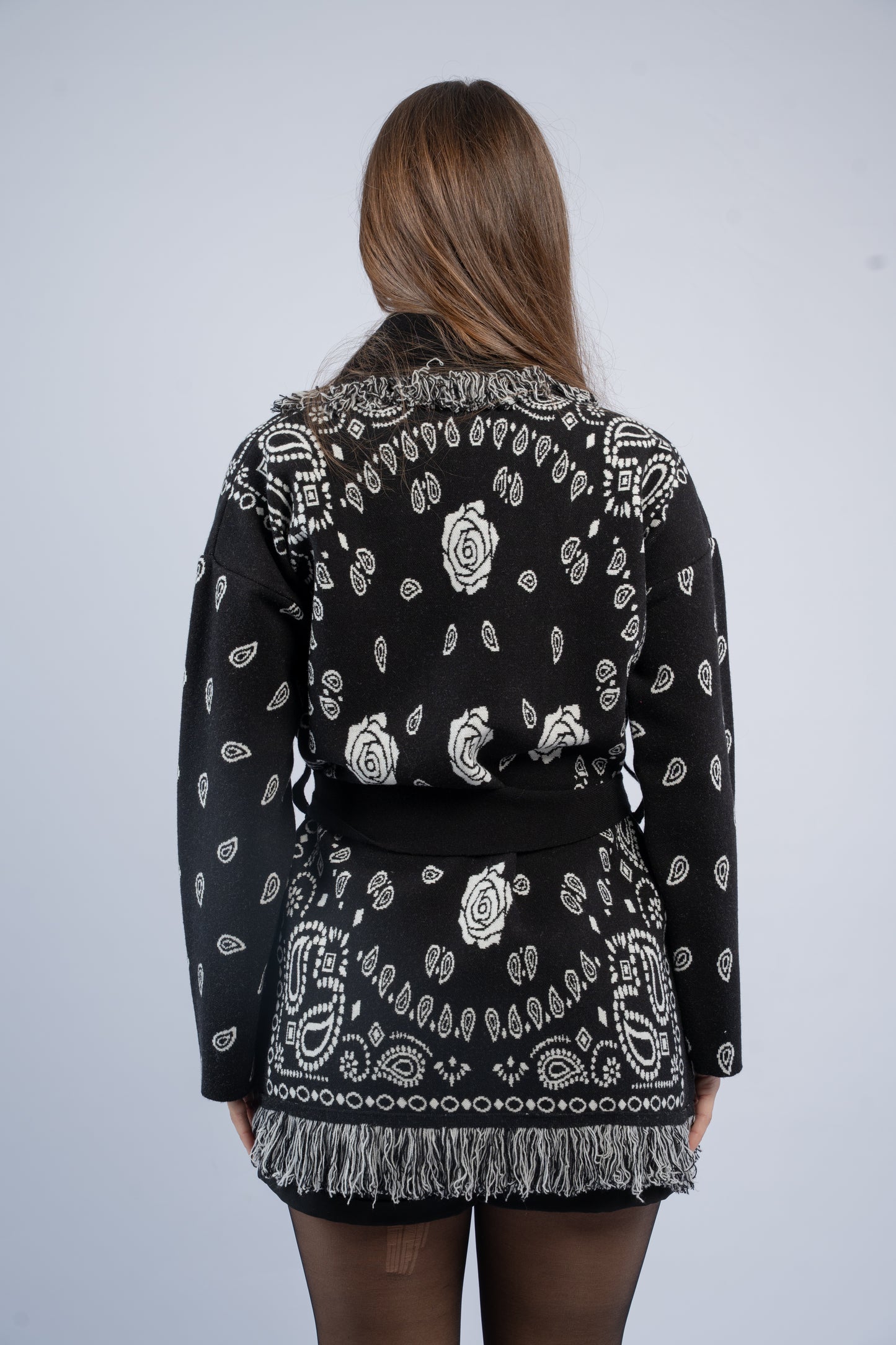 Western silhouette cardigan