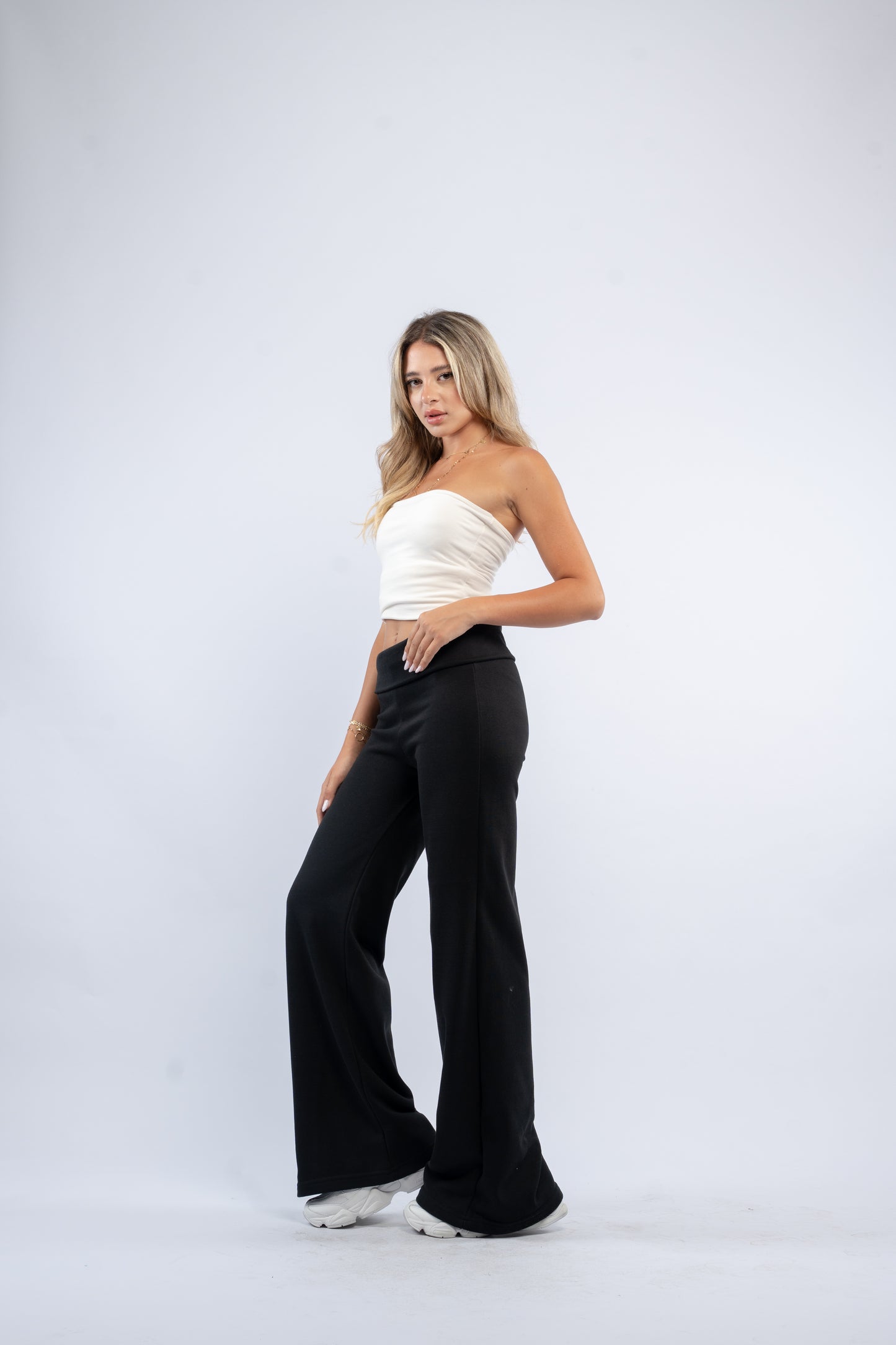 Fold-over lounge pants
