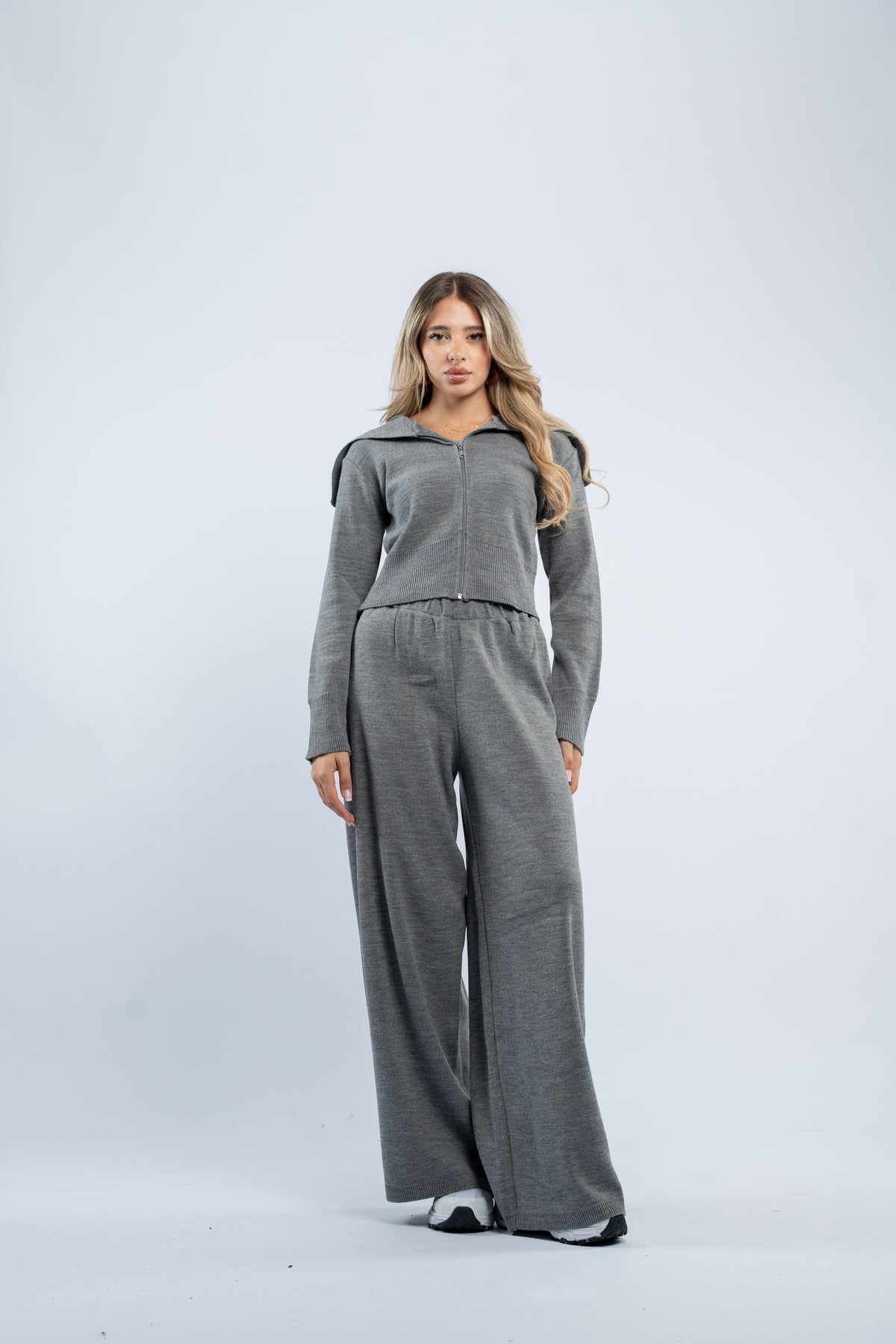Zipper knit set