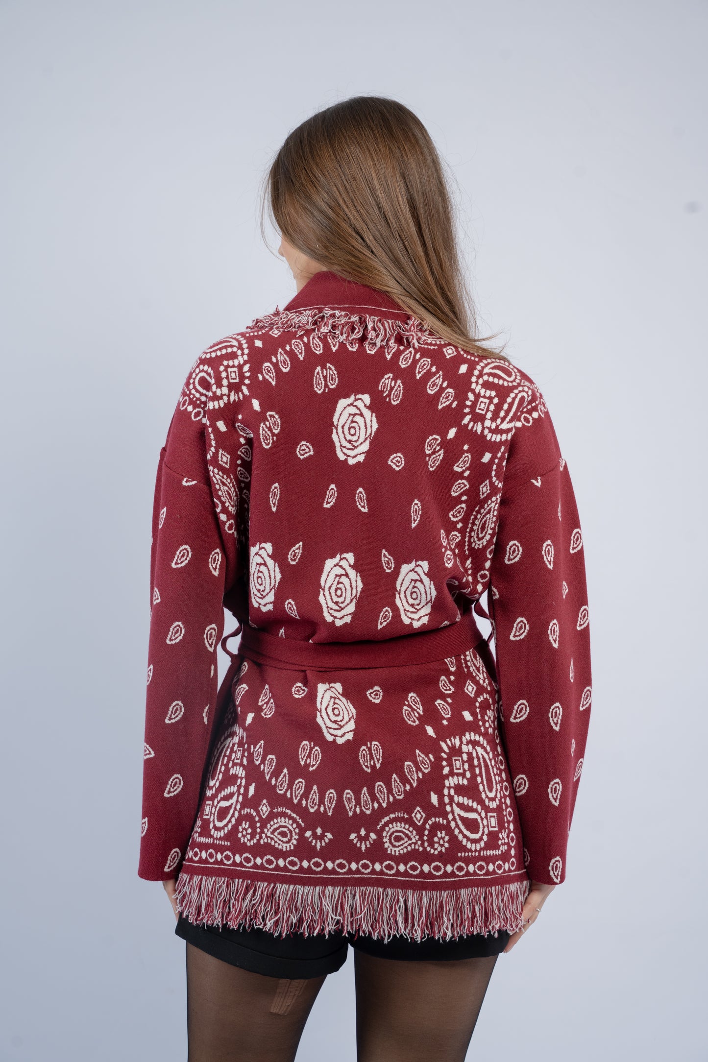 Western silhouette cardigan