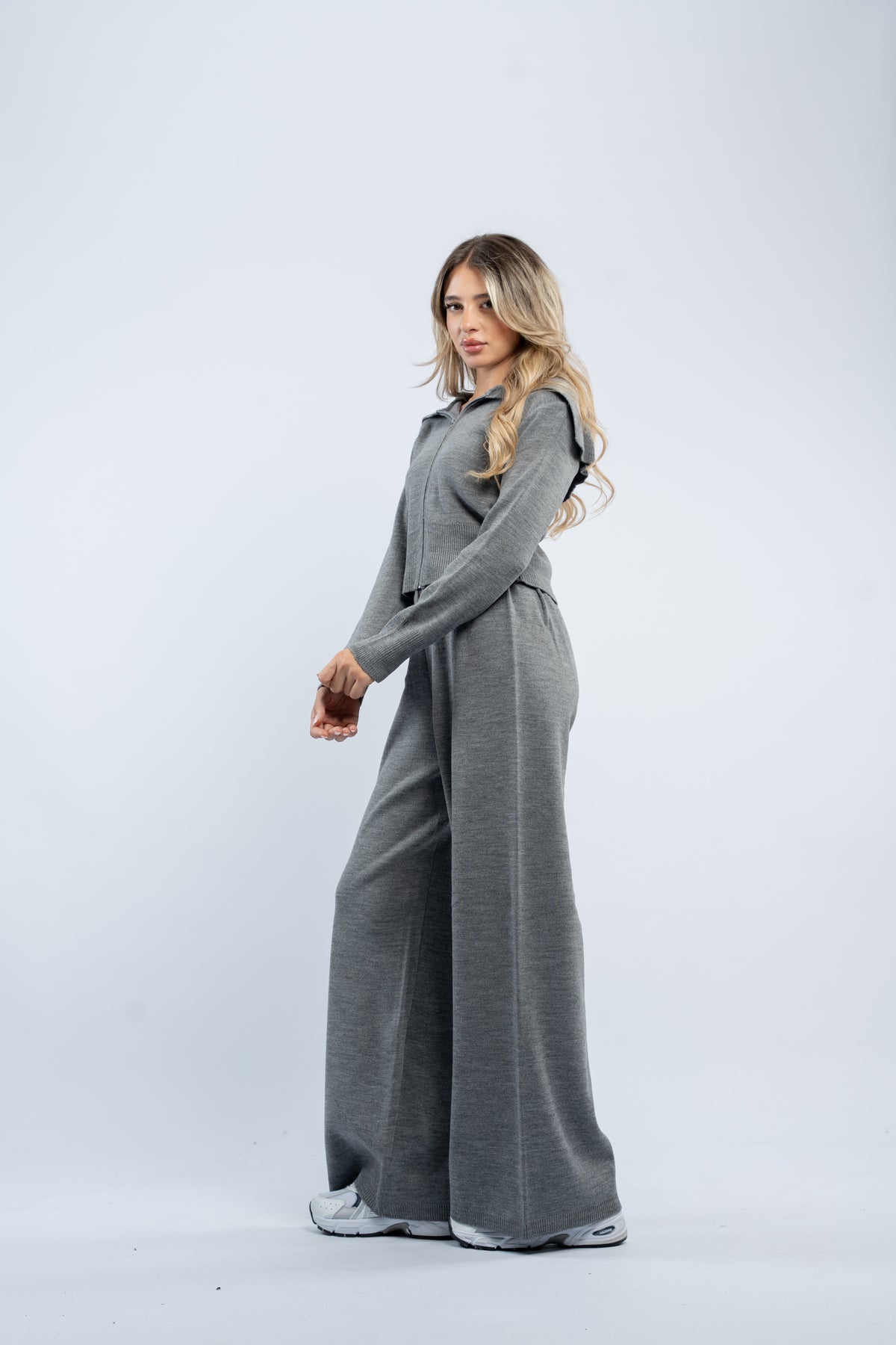 Zipper knit set