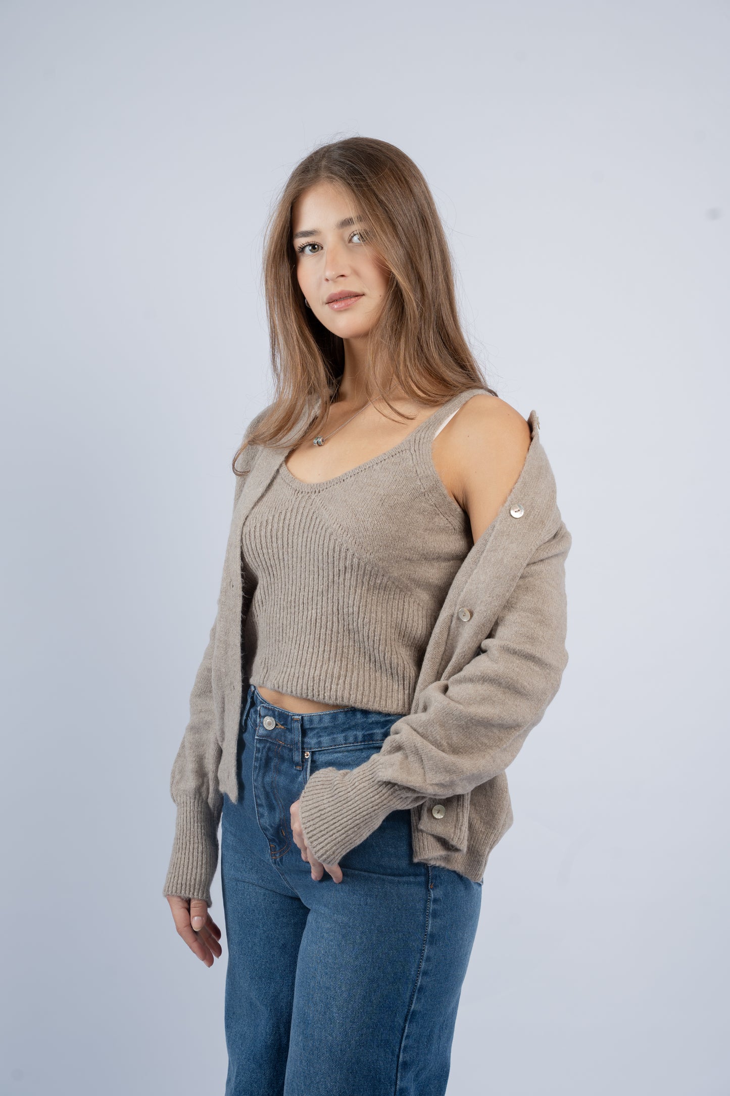 Twin wool jacket