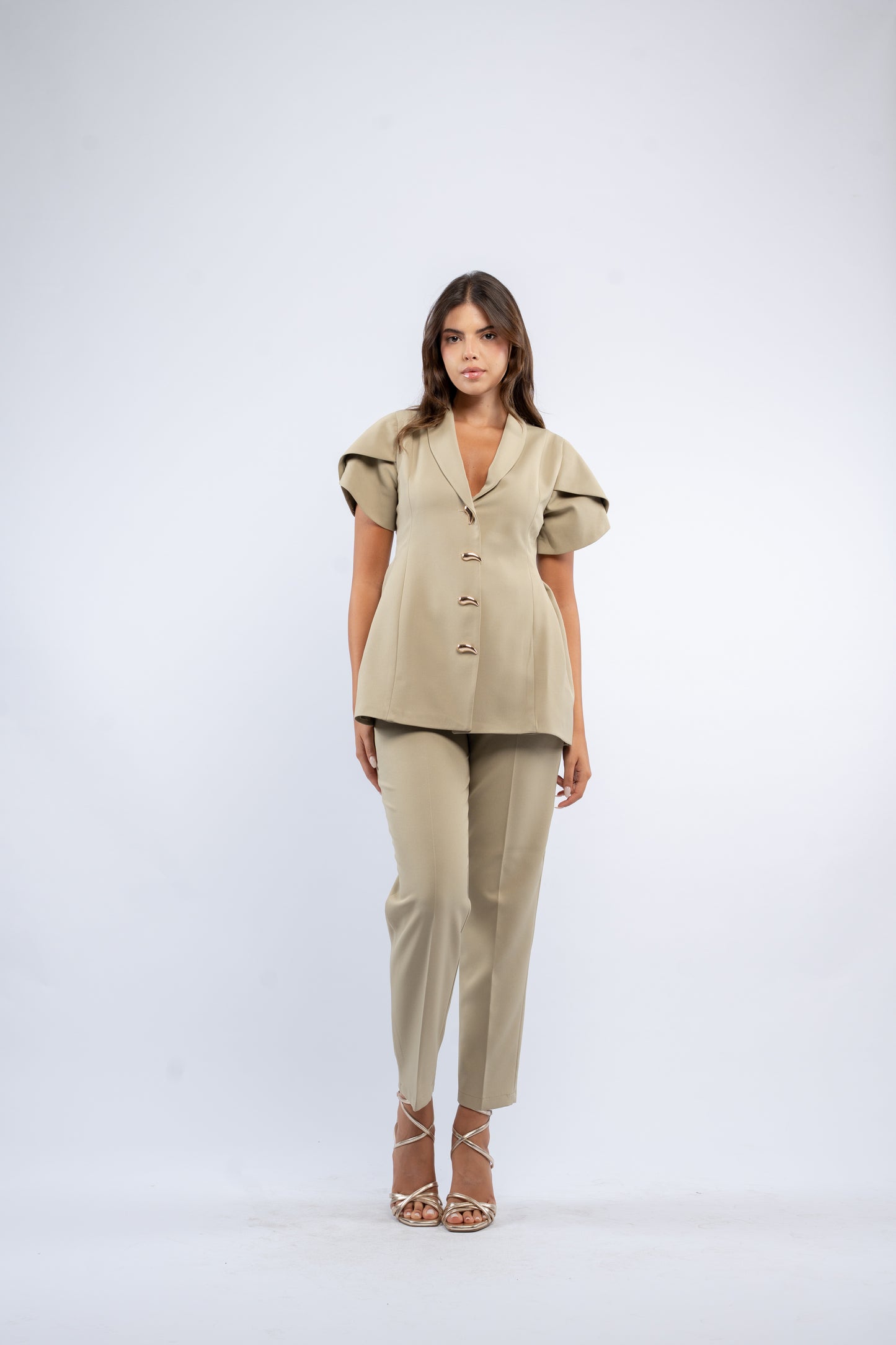 Puff blazer set