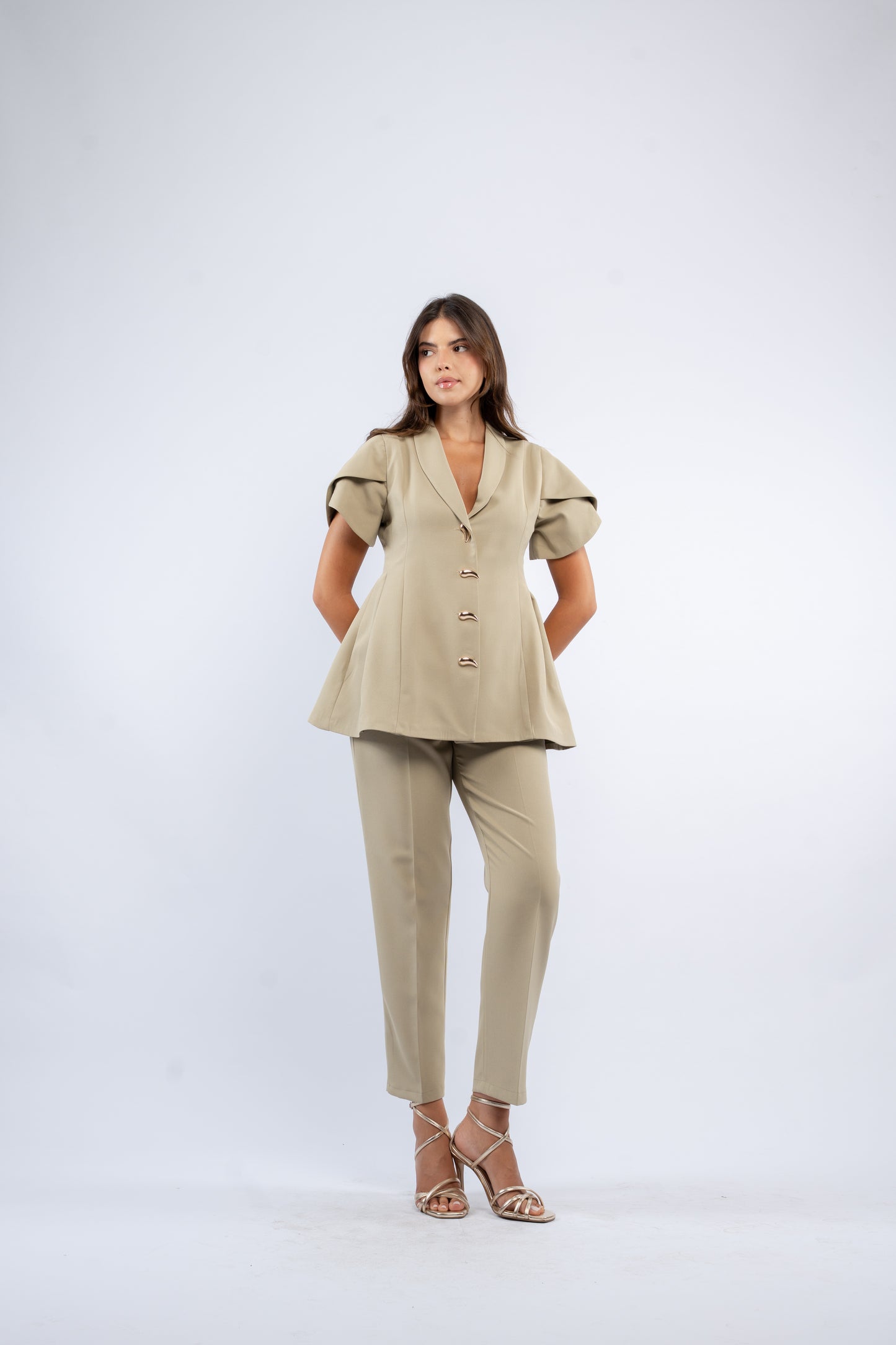 Puff blazer set