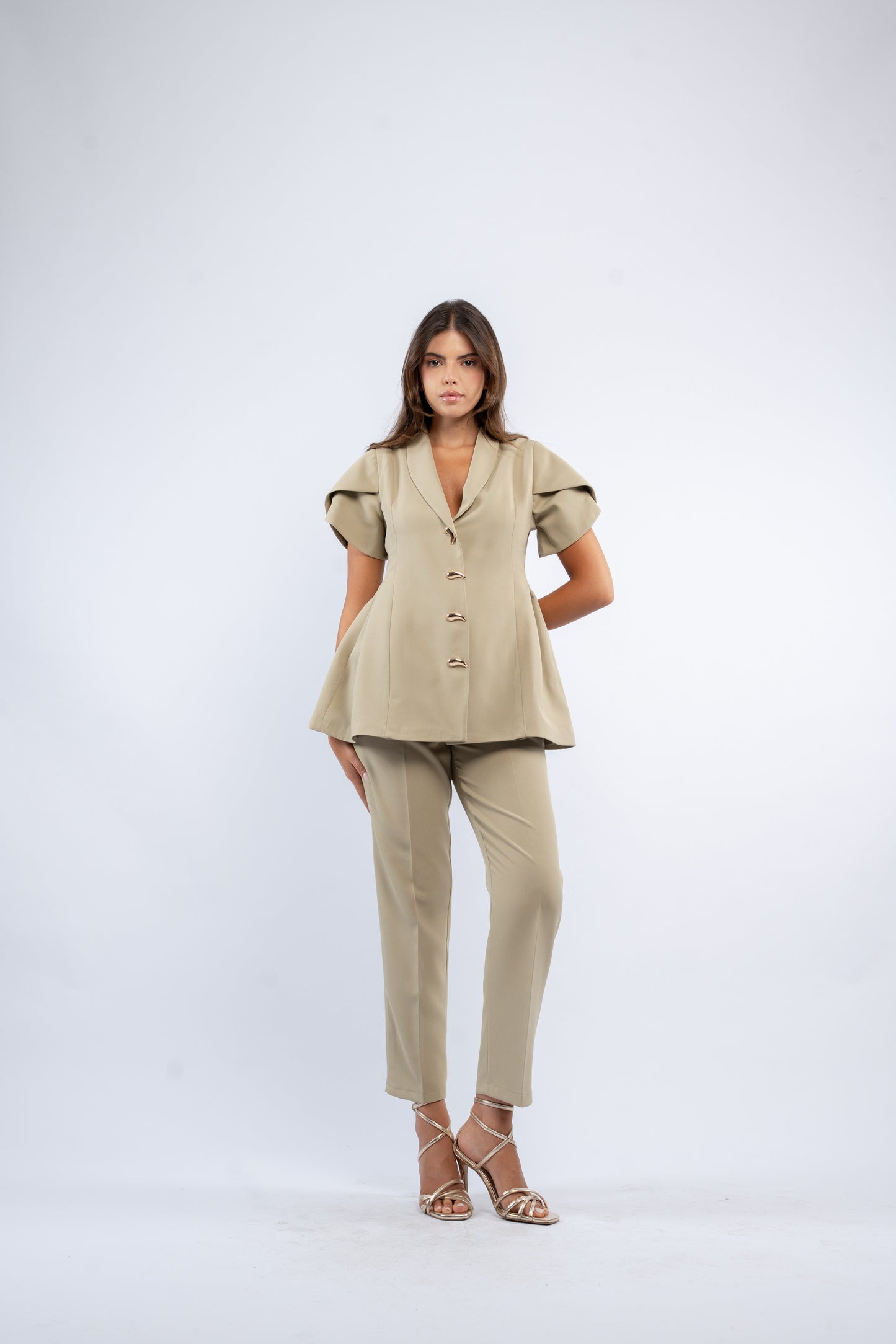Puff blazer set