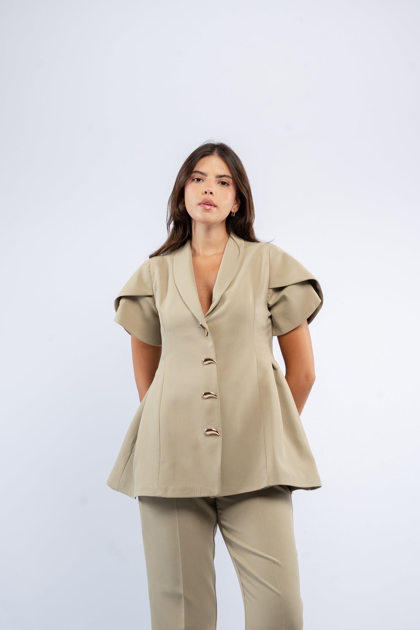 Puff blazer set