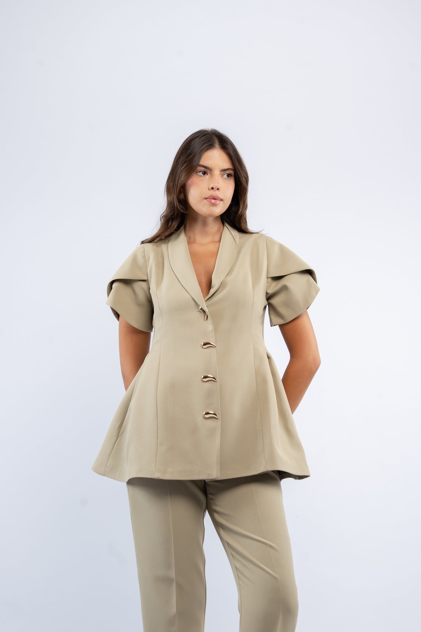Puff blazer set