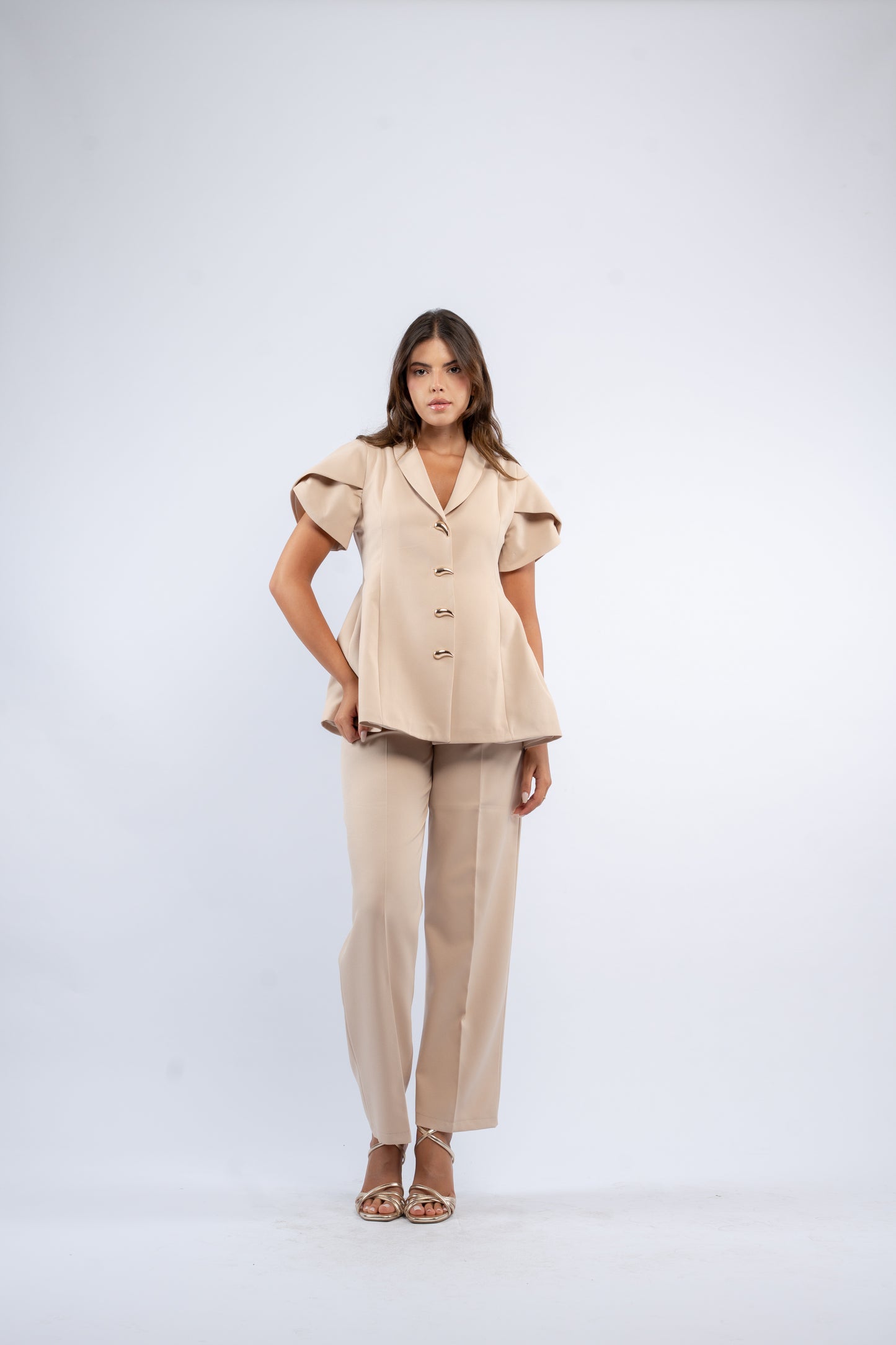 Puff blazer set