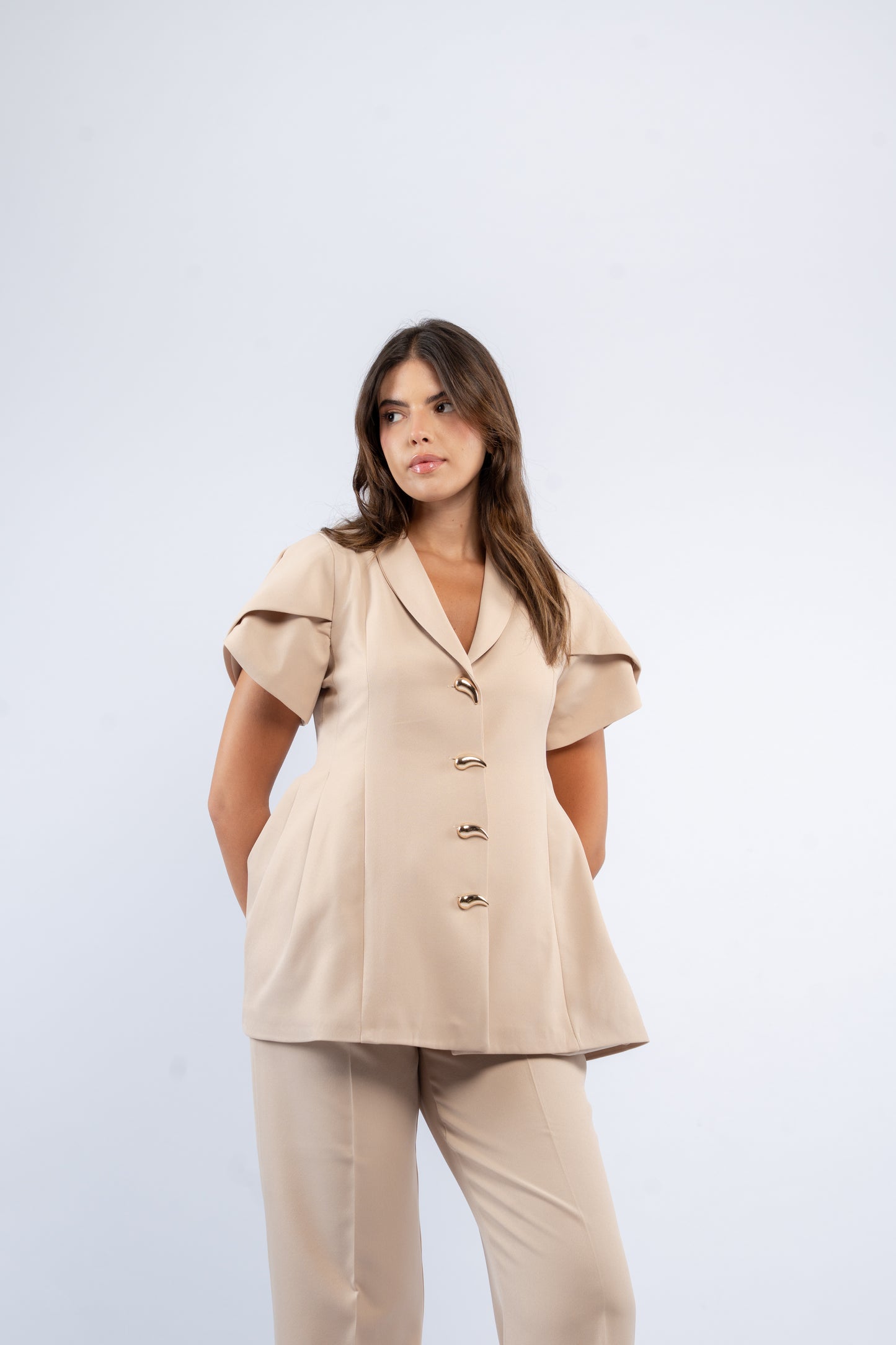Puff blazer set