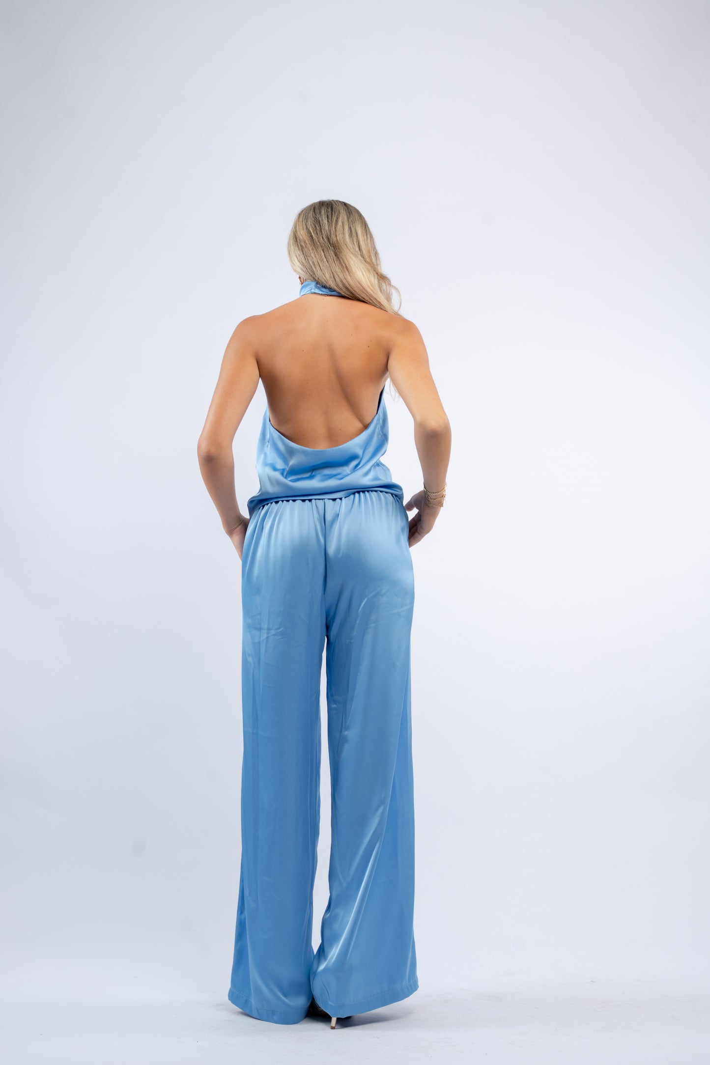 Satin halter set