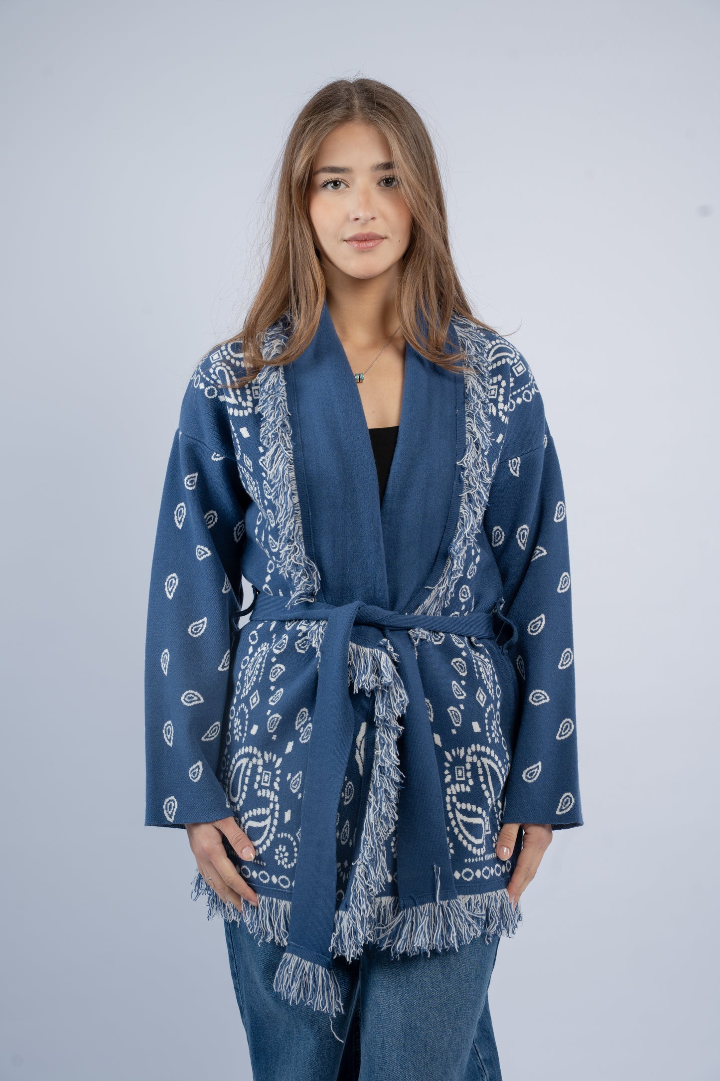 Western silhouette cardigan