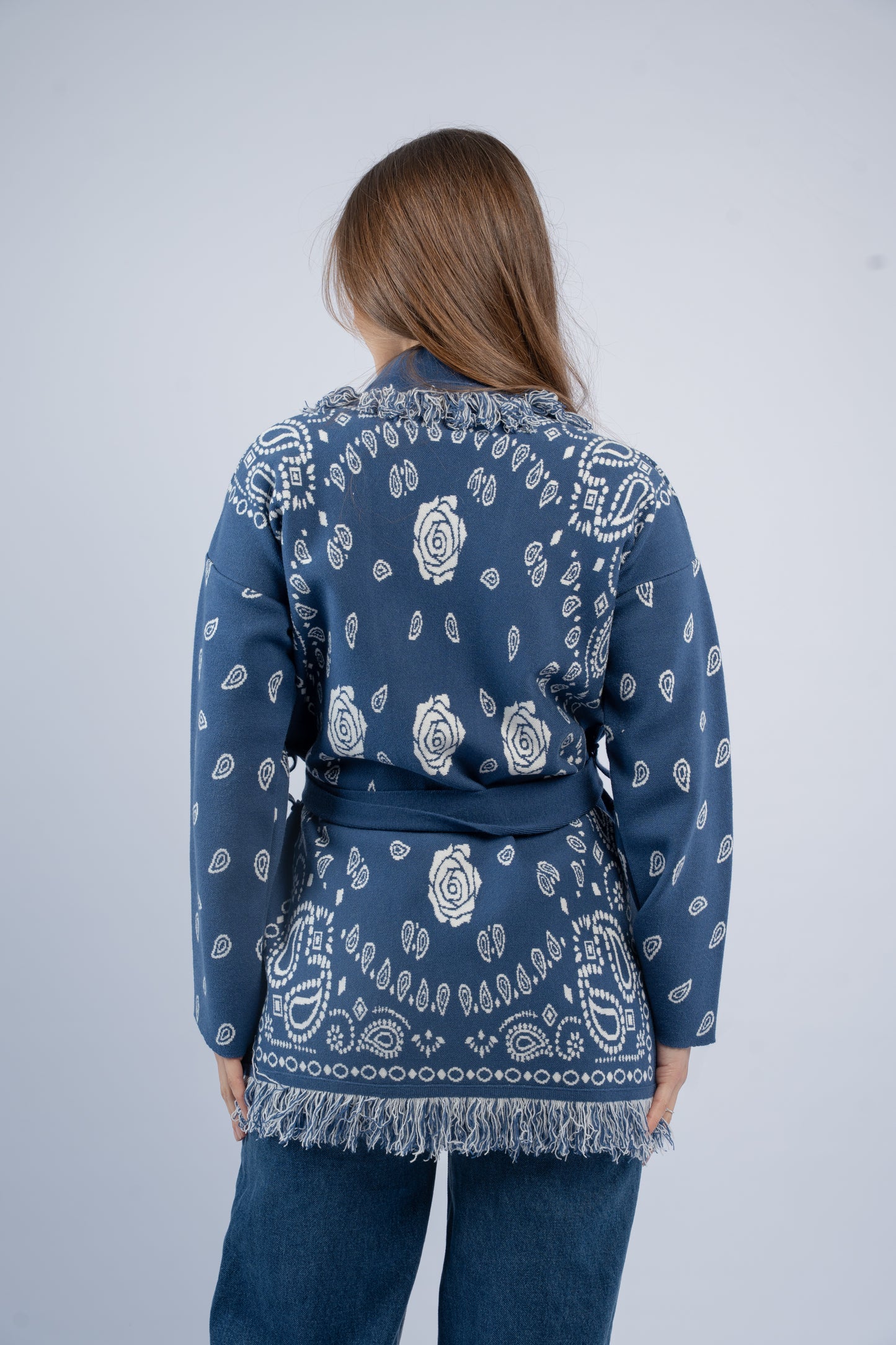 Western silhouette cardigan