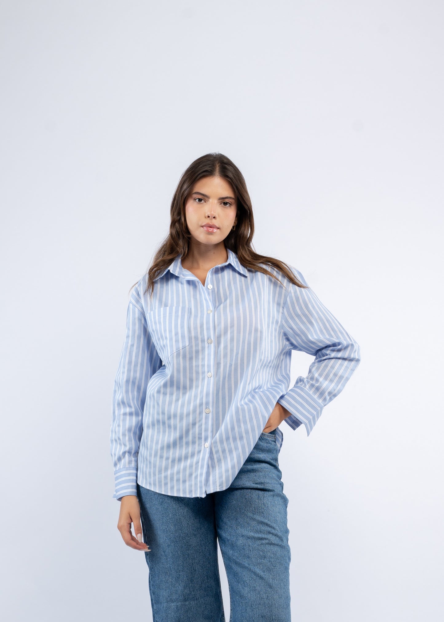 Oversized stripe shirt