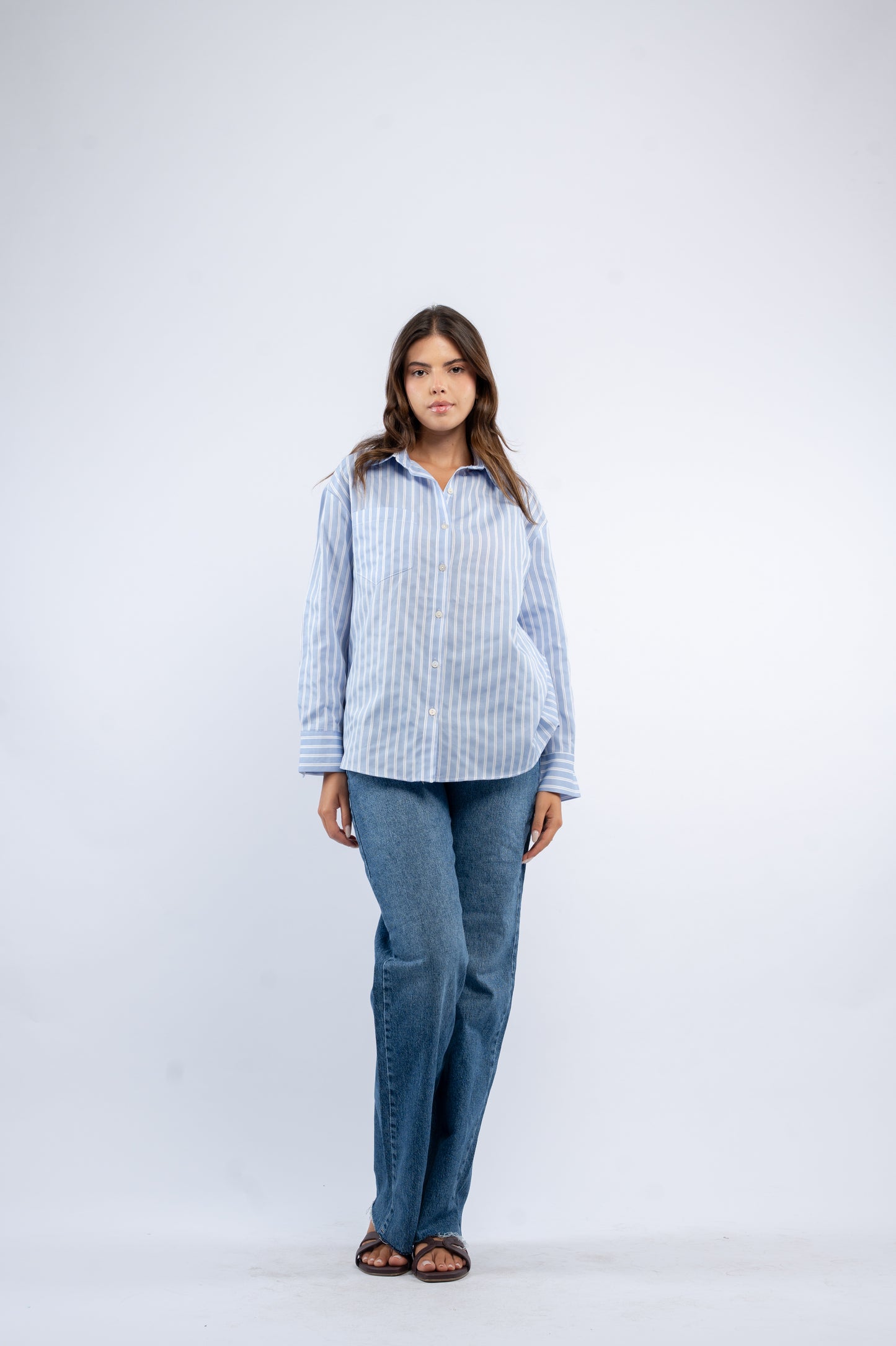 Oversized stripe shirt