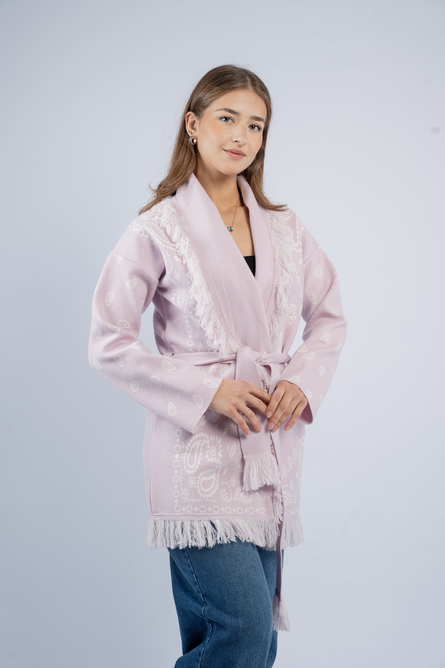 Western silhouette cardigan