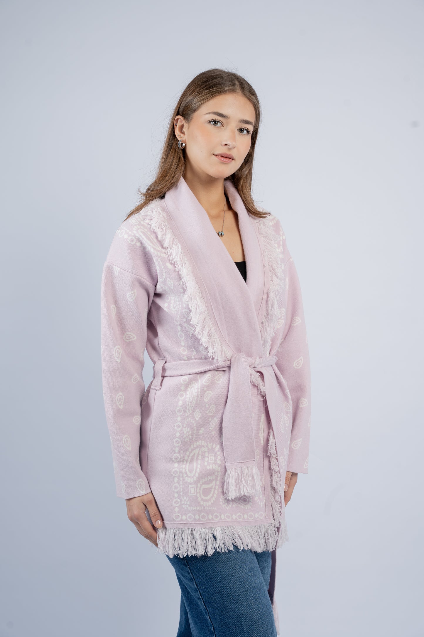 Western silhouette cardigan