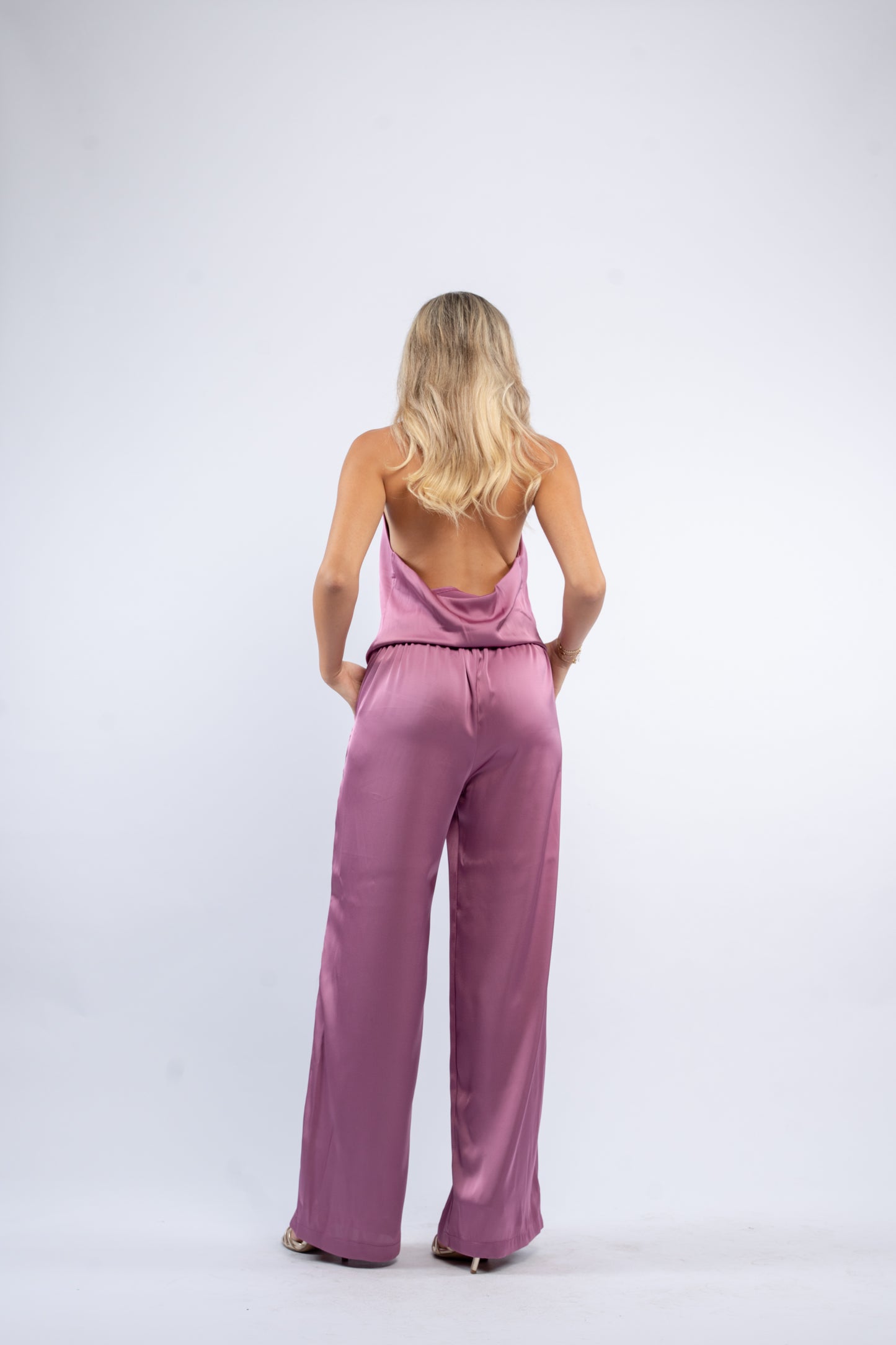 Satin halter set