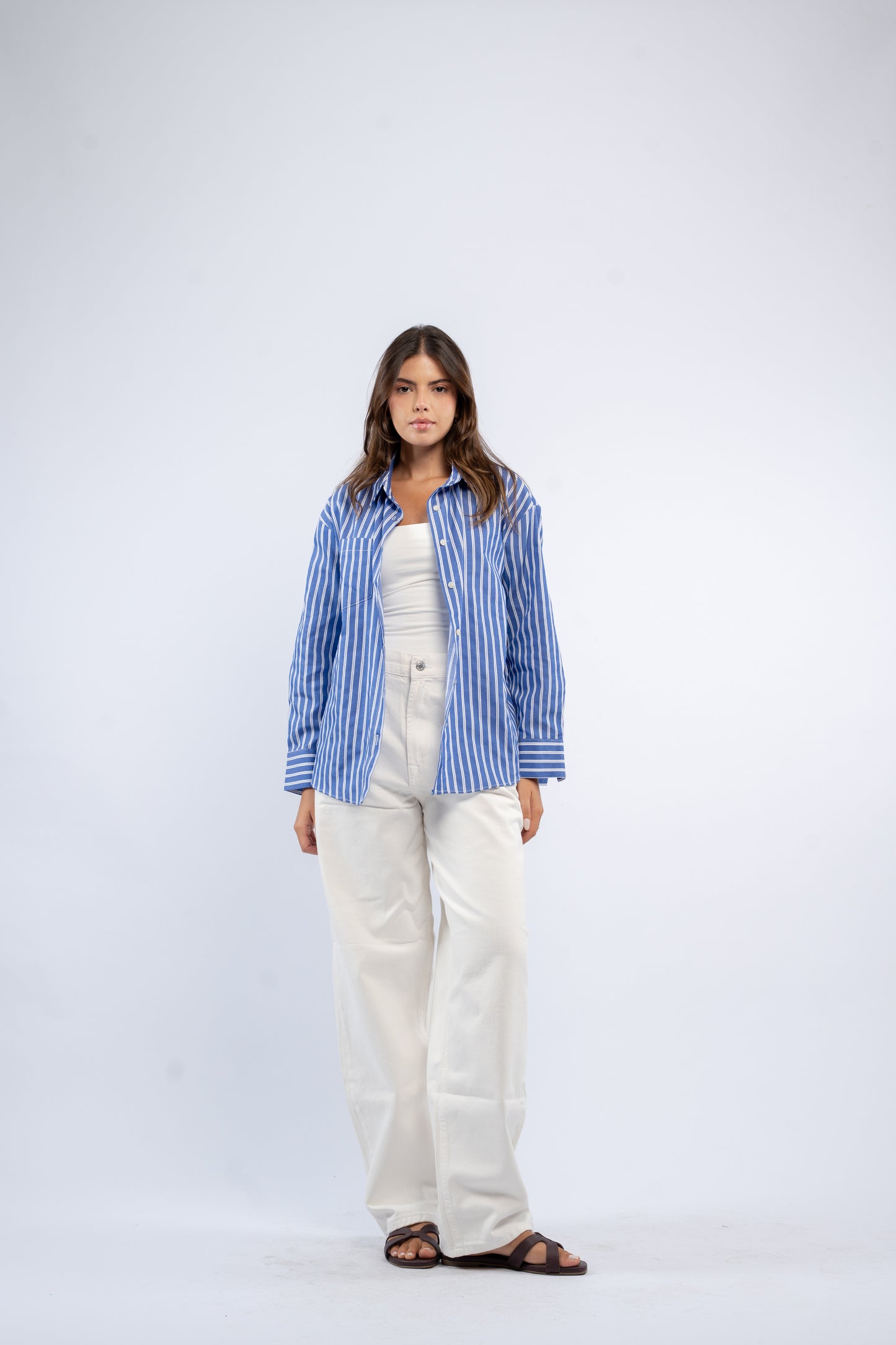 Oversized stripe shirt