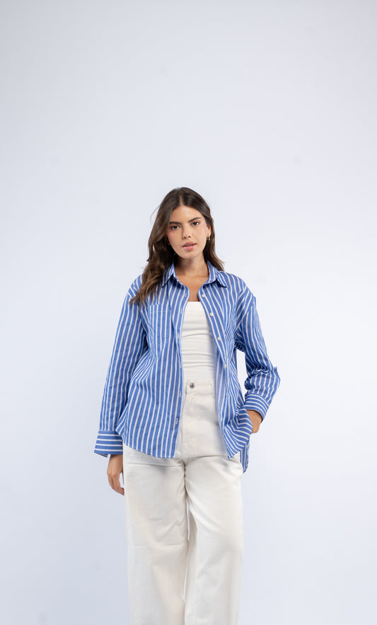 Oversized stripe shirt