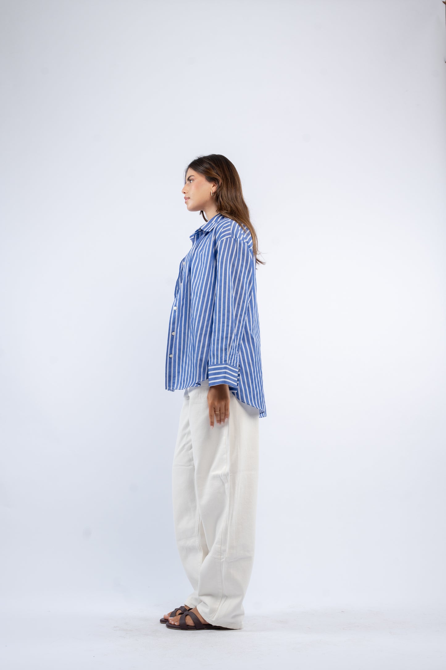 Oversized stripe shirt