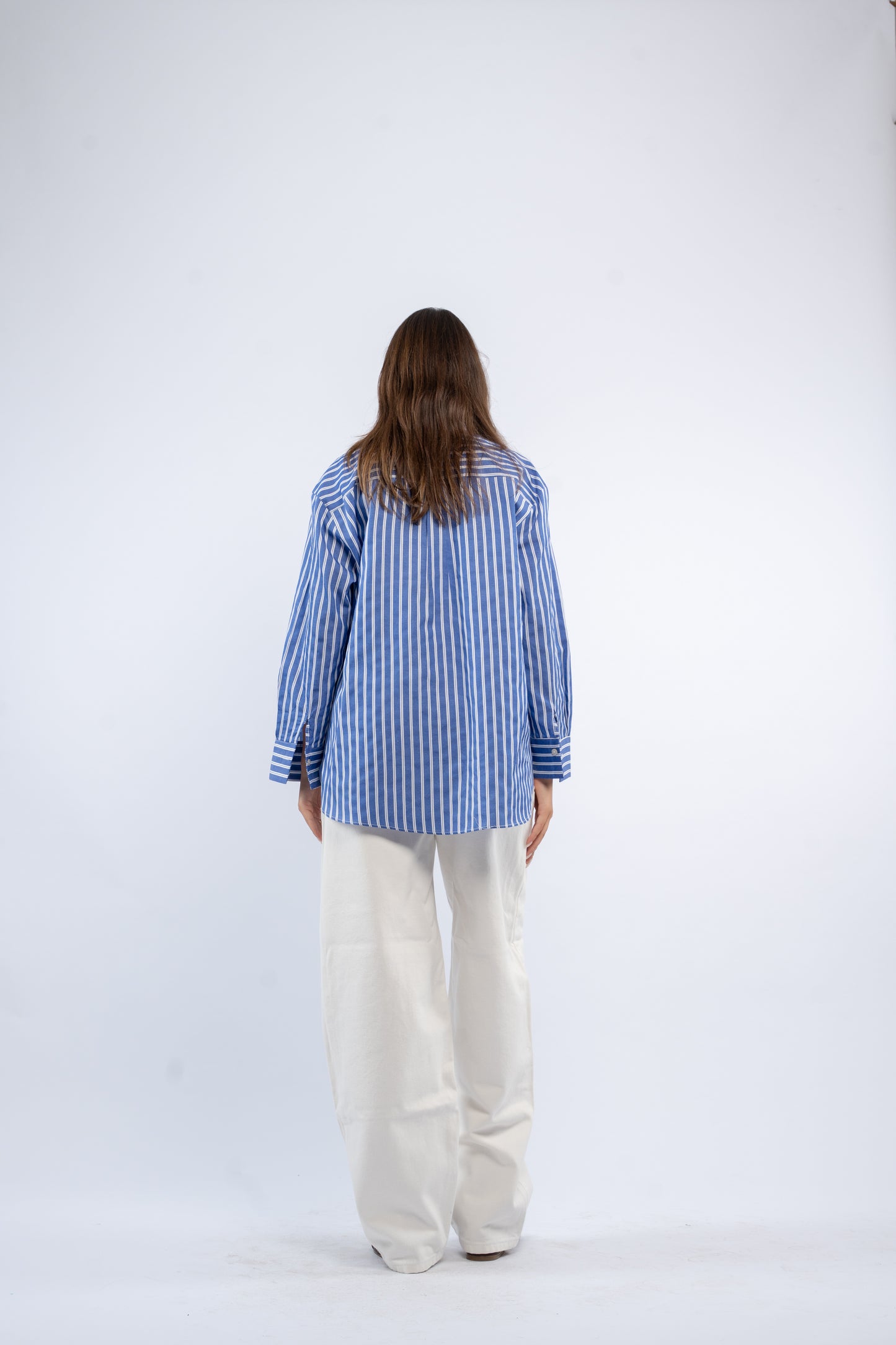 Oversized stripe shirt